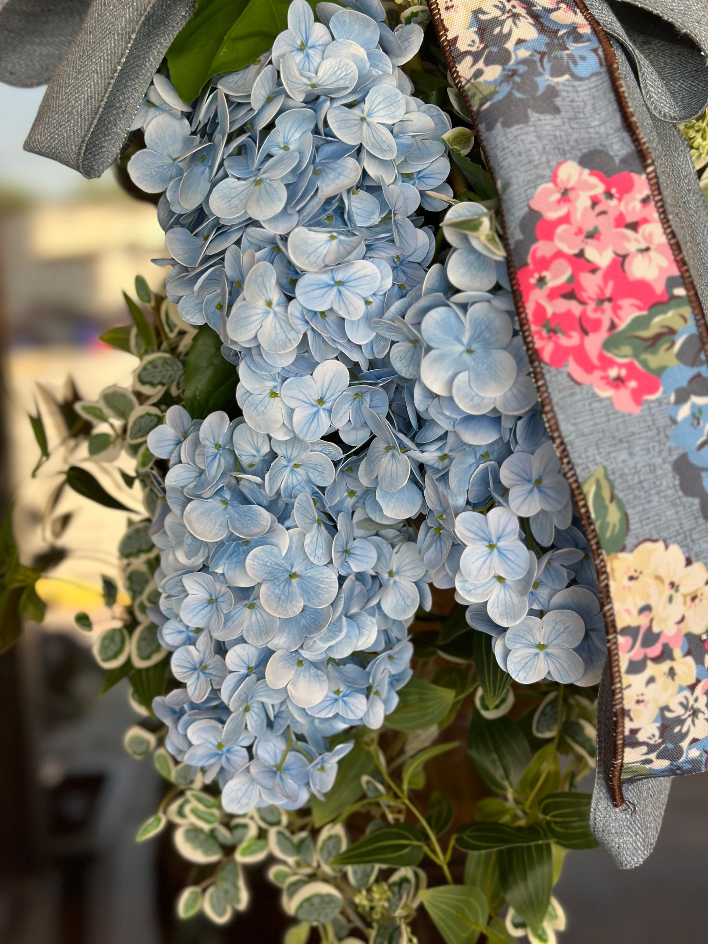 Blue Cone Hydrangea Drop