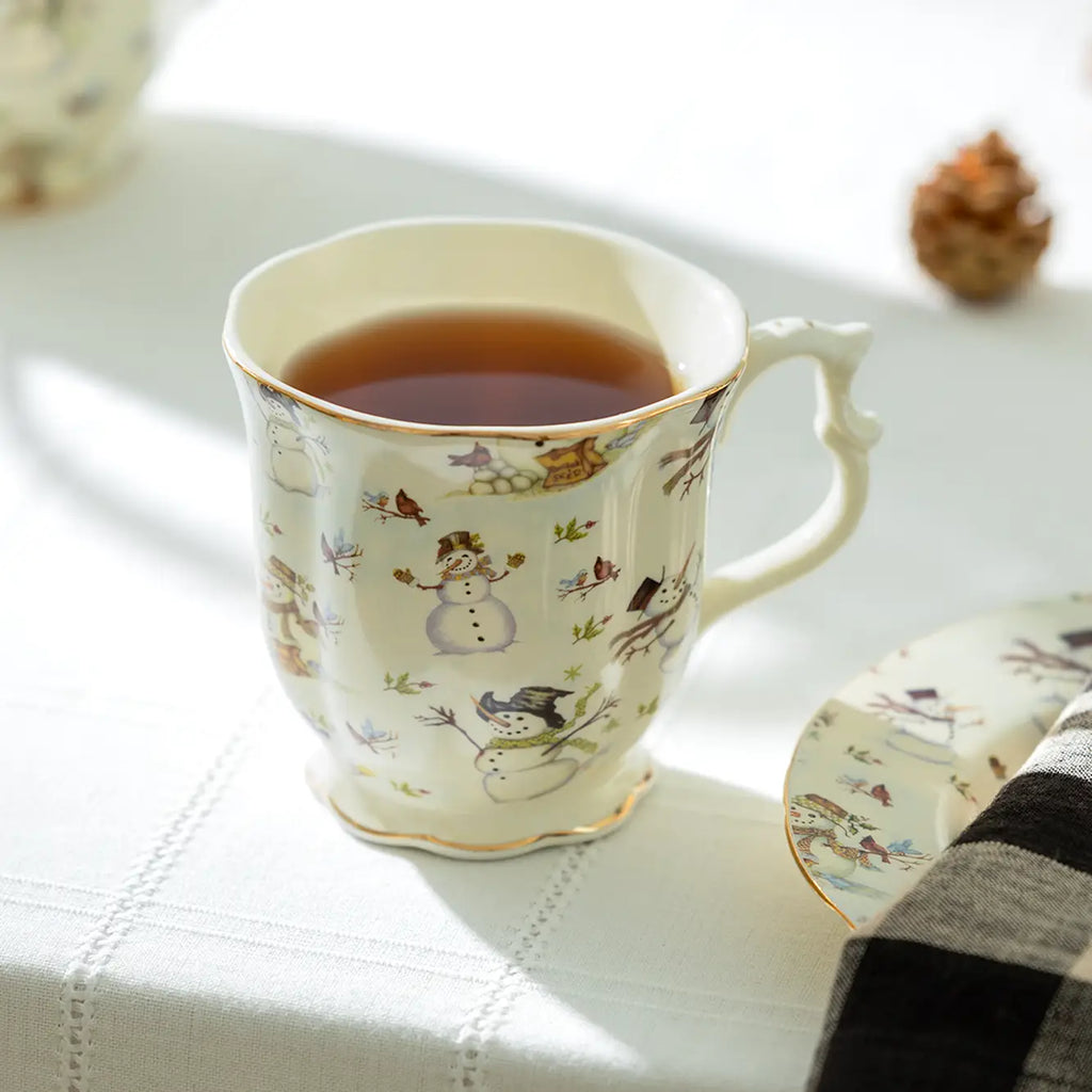 Holiday Snowmen 12oz Fine Porcelain Mug