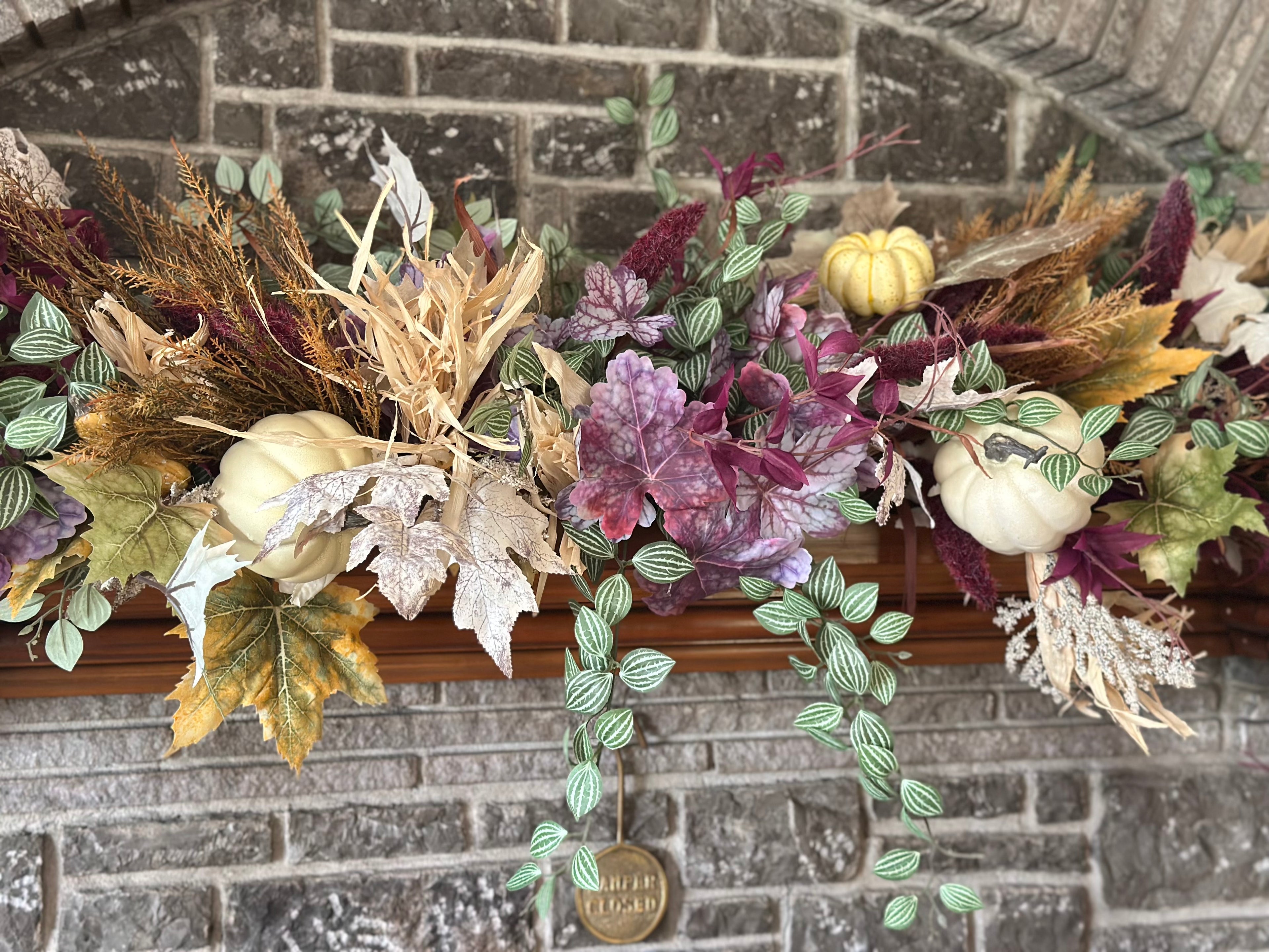 Fall Colors and Gourds Arrangement