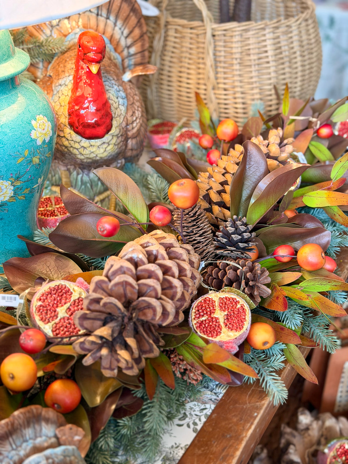 Crabapple & Pomegranate Centerpiece
