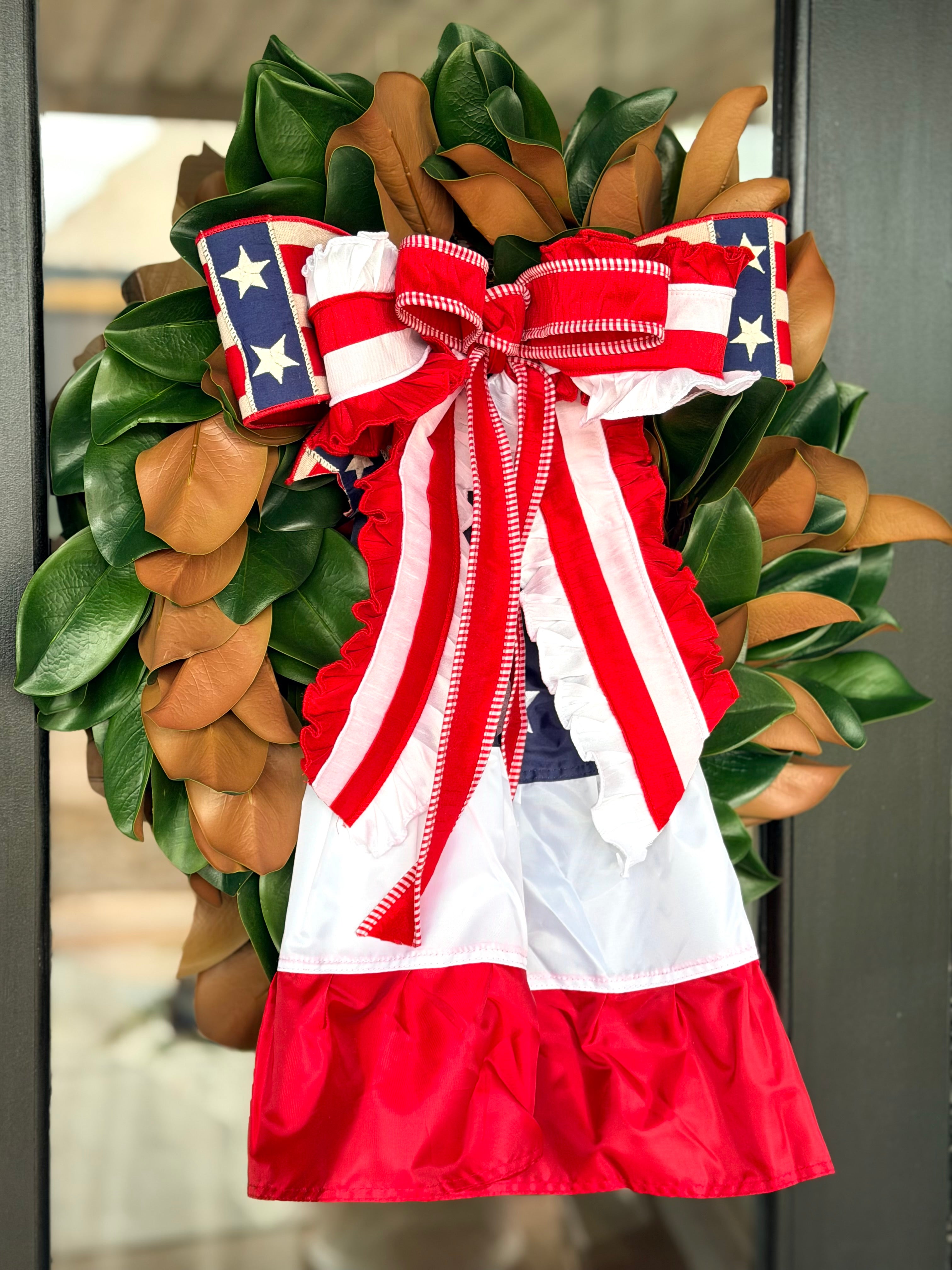 Bunting Stars & Ruffles Wreath