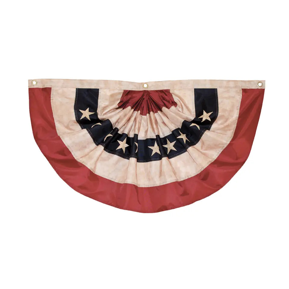 Pleated Fan Americana Bunting- 2' x 4'