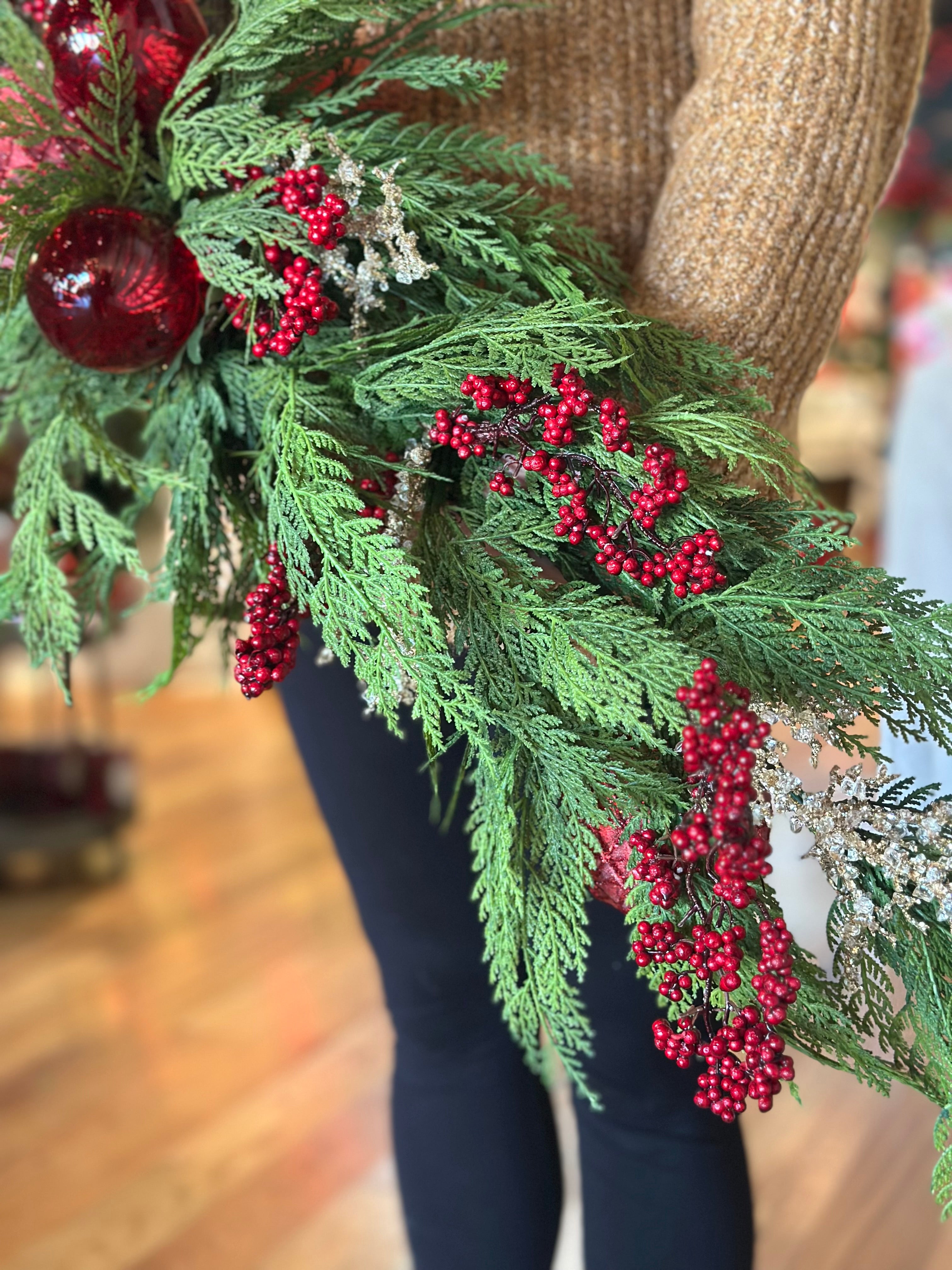 Crimson & Cedar Centerpiece
