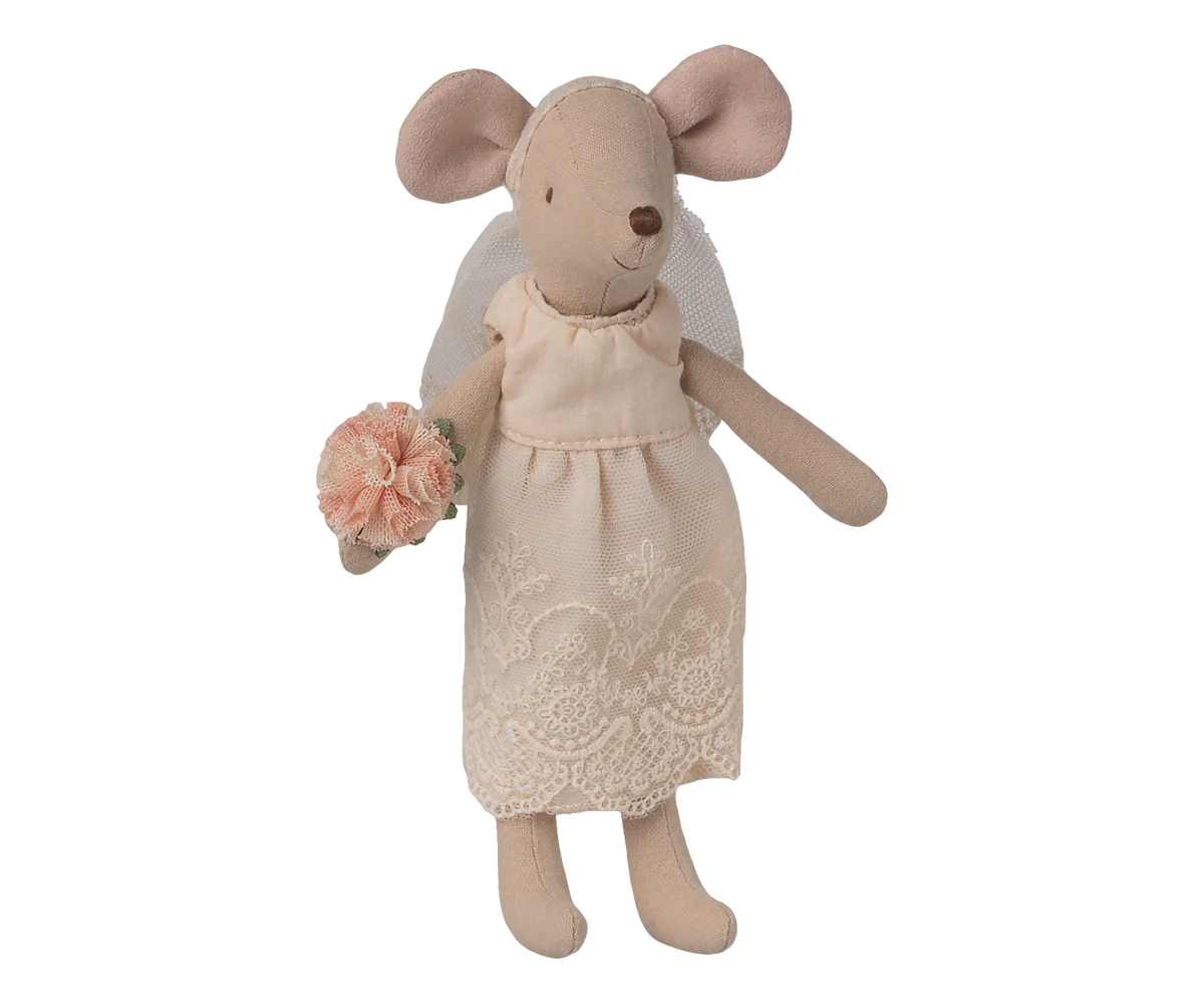 Maileg- Wedding dress, Mum mouse