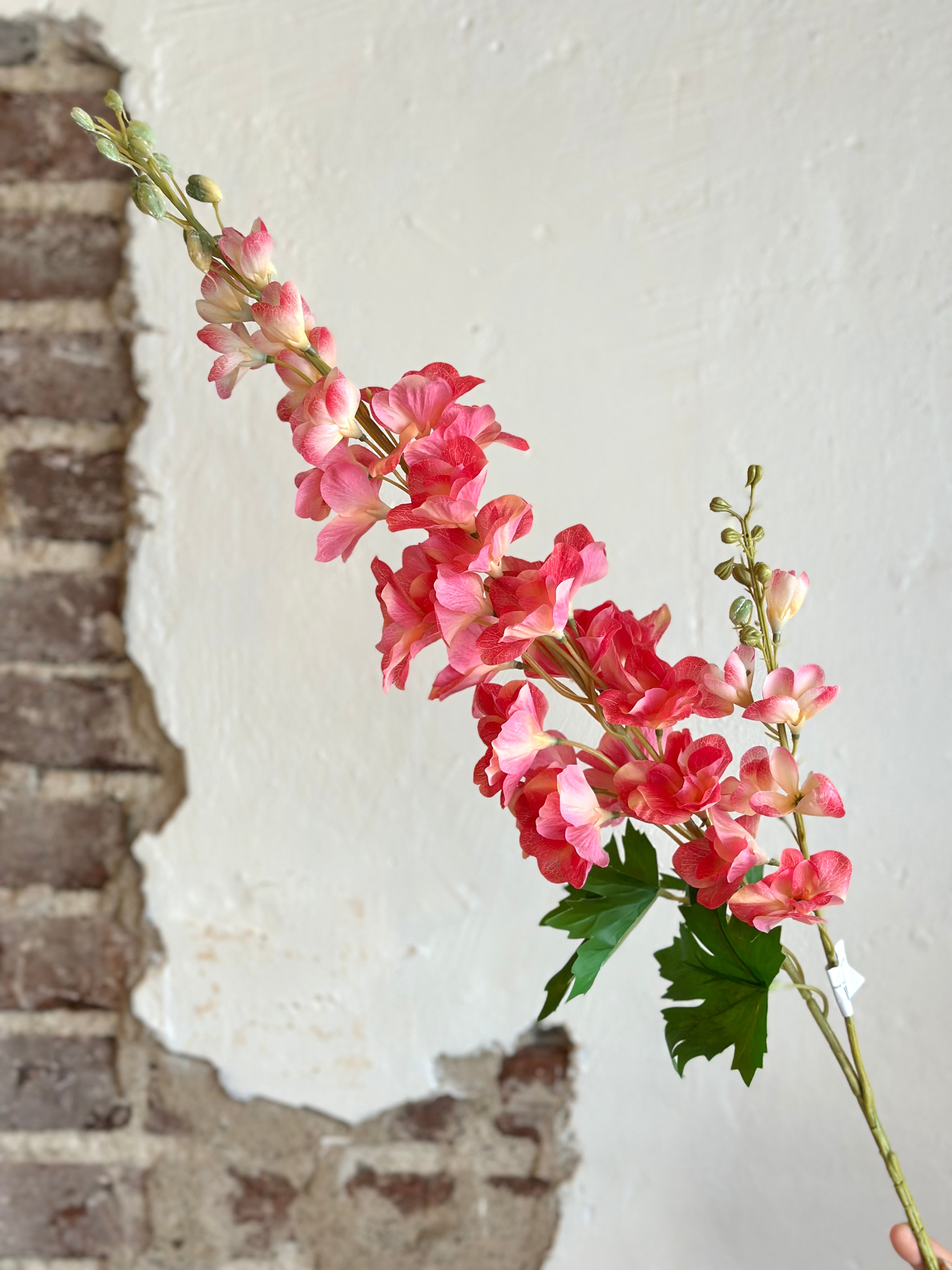 36" Real-Touch Garden Delphinium- Coral