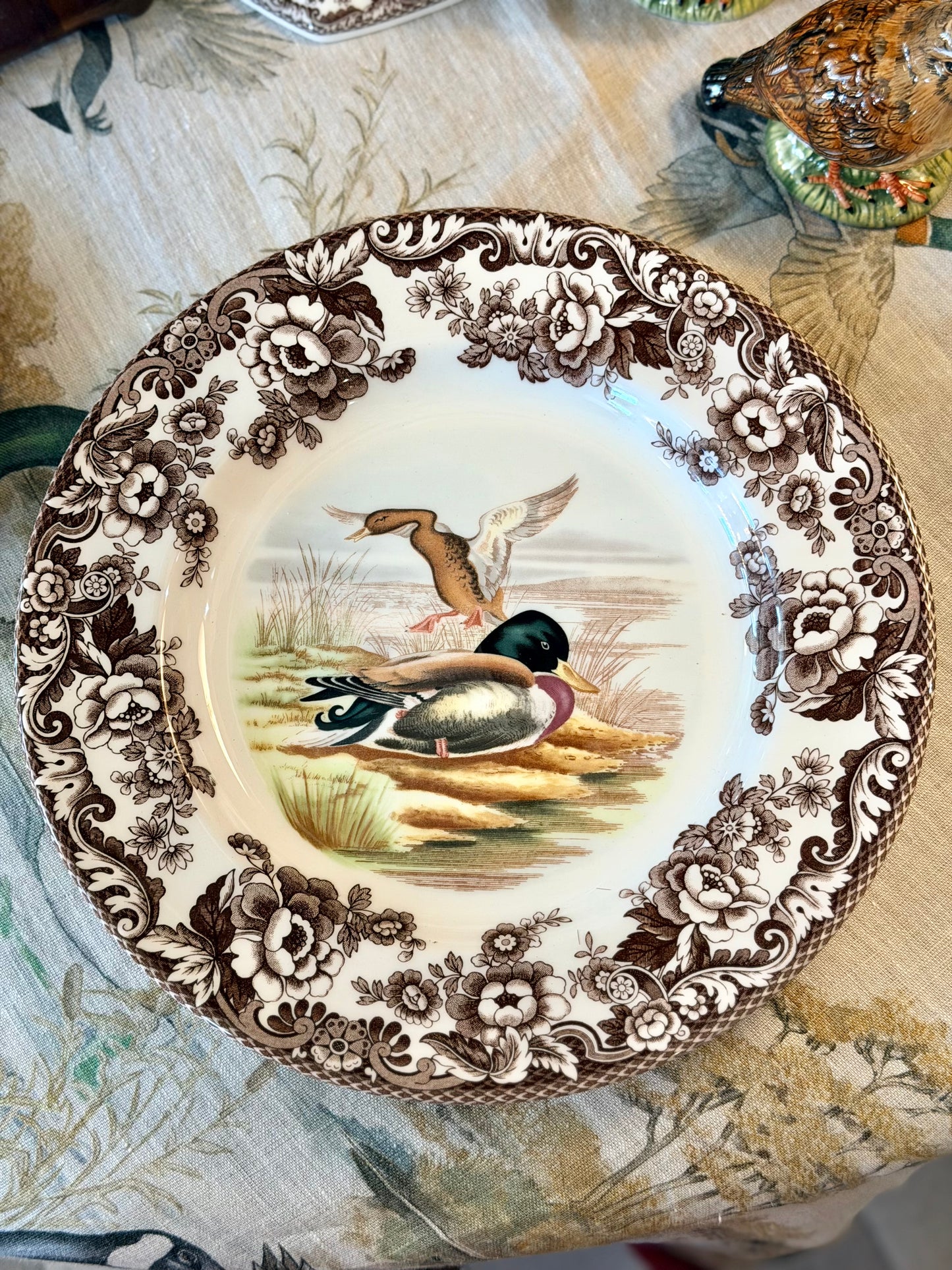 Spode Woodland Dinner Plate 10.5" (Mallard)