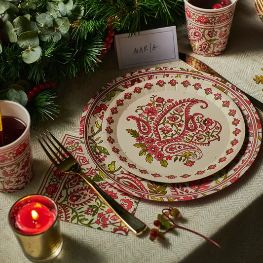 Festive Paisley Large Plates