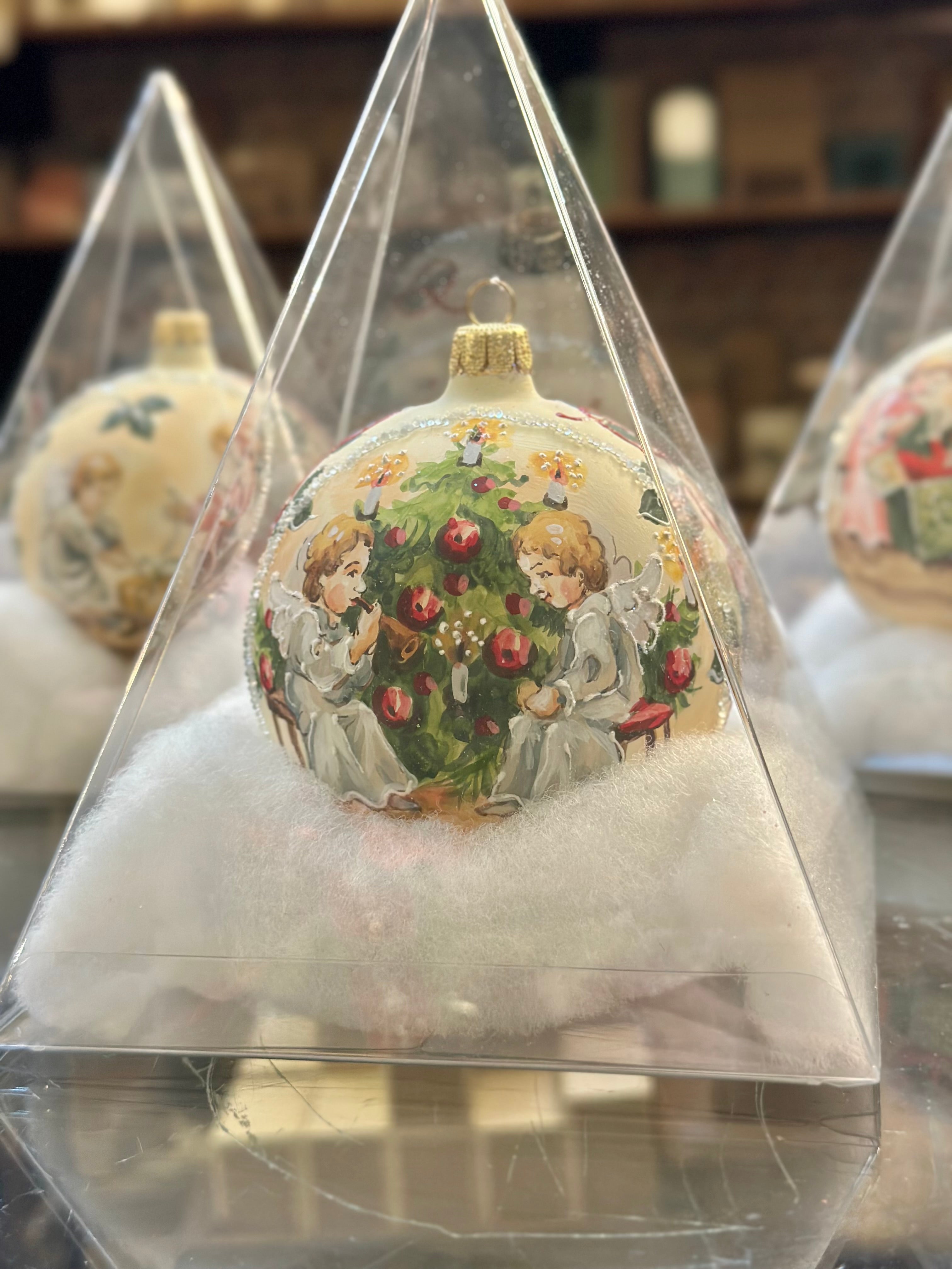 Hand-painted Austrian Angels Ornament (MULTIPLE OPTIONS)