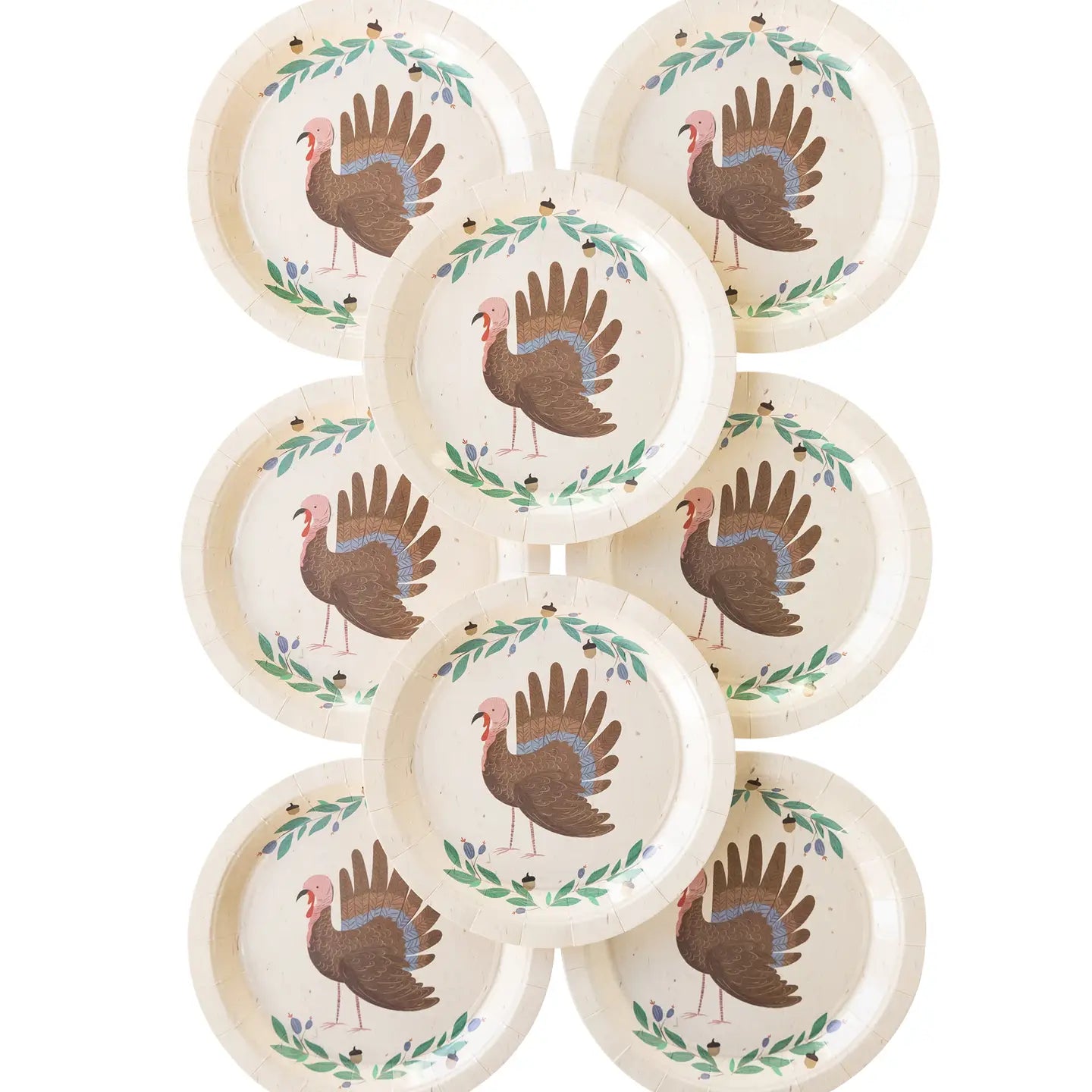 Painted Turkey Plates