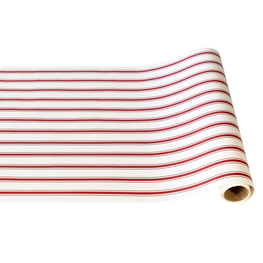 Hester & Cook Red Linen Stripe Runner