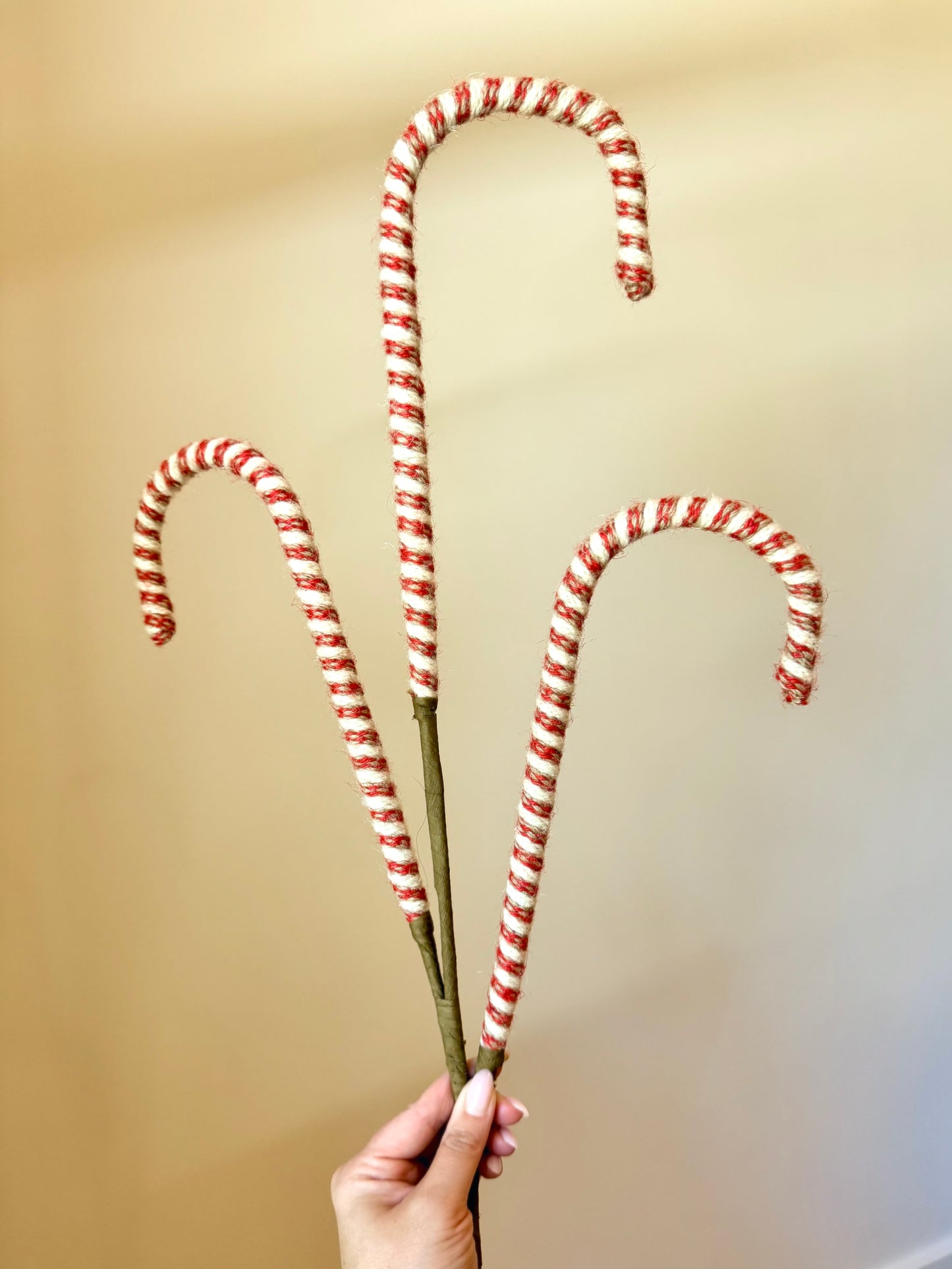 29" COUNTRY STRIPE CANDY CANE X3