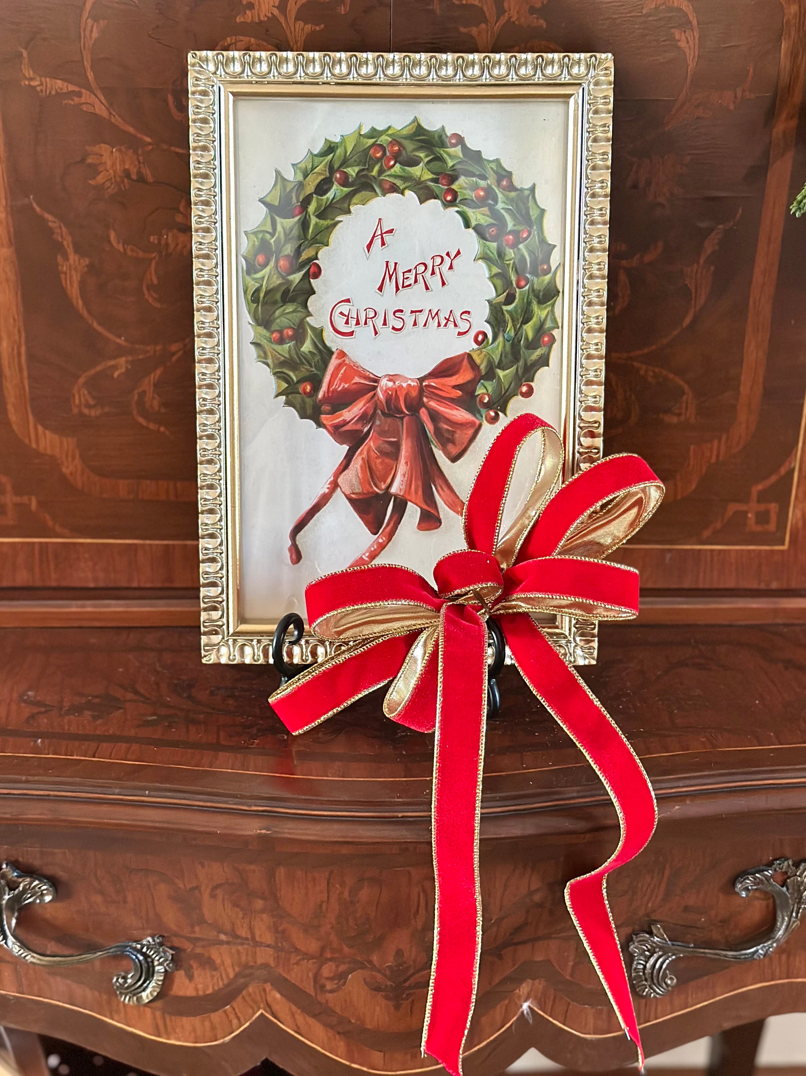 VINTAGE CHRISTMAS FRAMED WALL ART (3 DESIGNS)