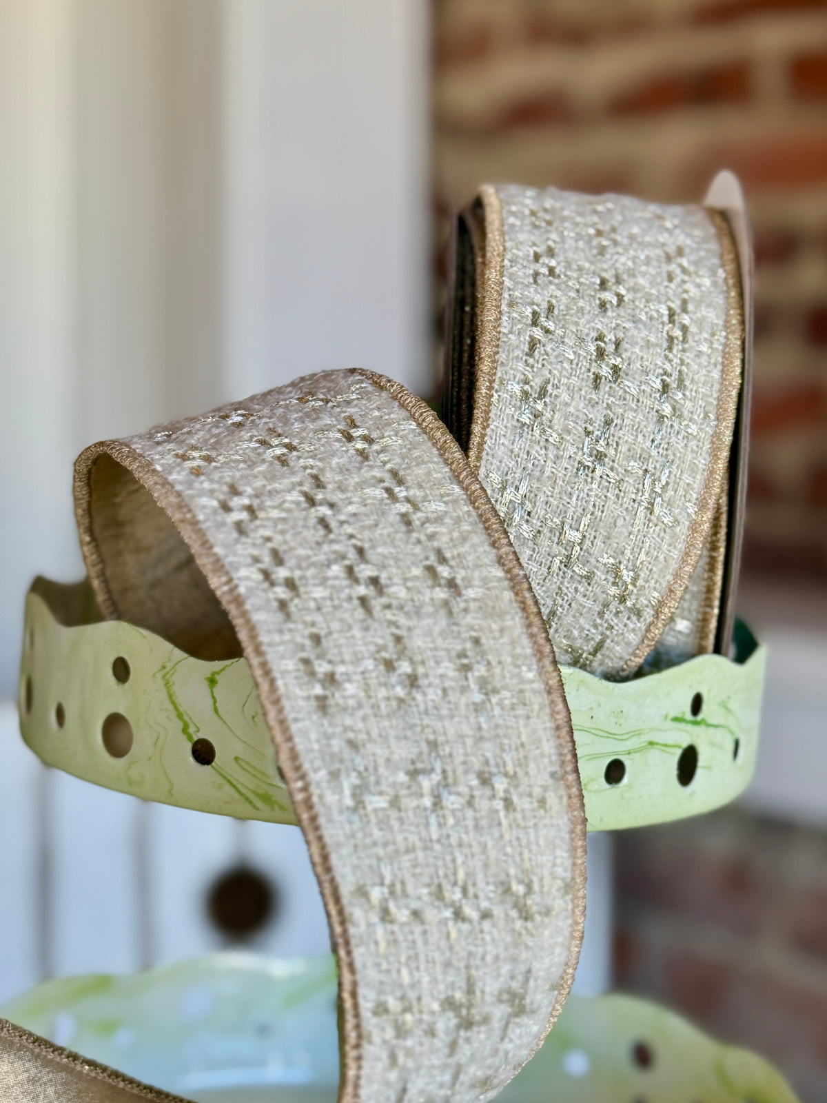 2.5” Tres Chic - Ivory, SOLD BY THE YARD