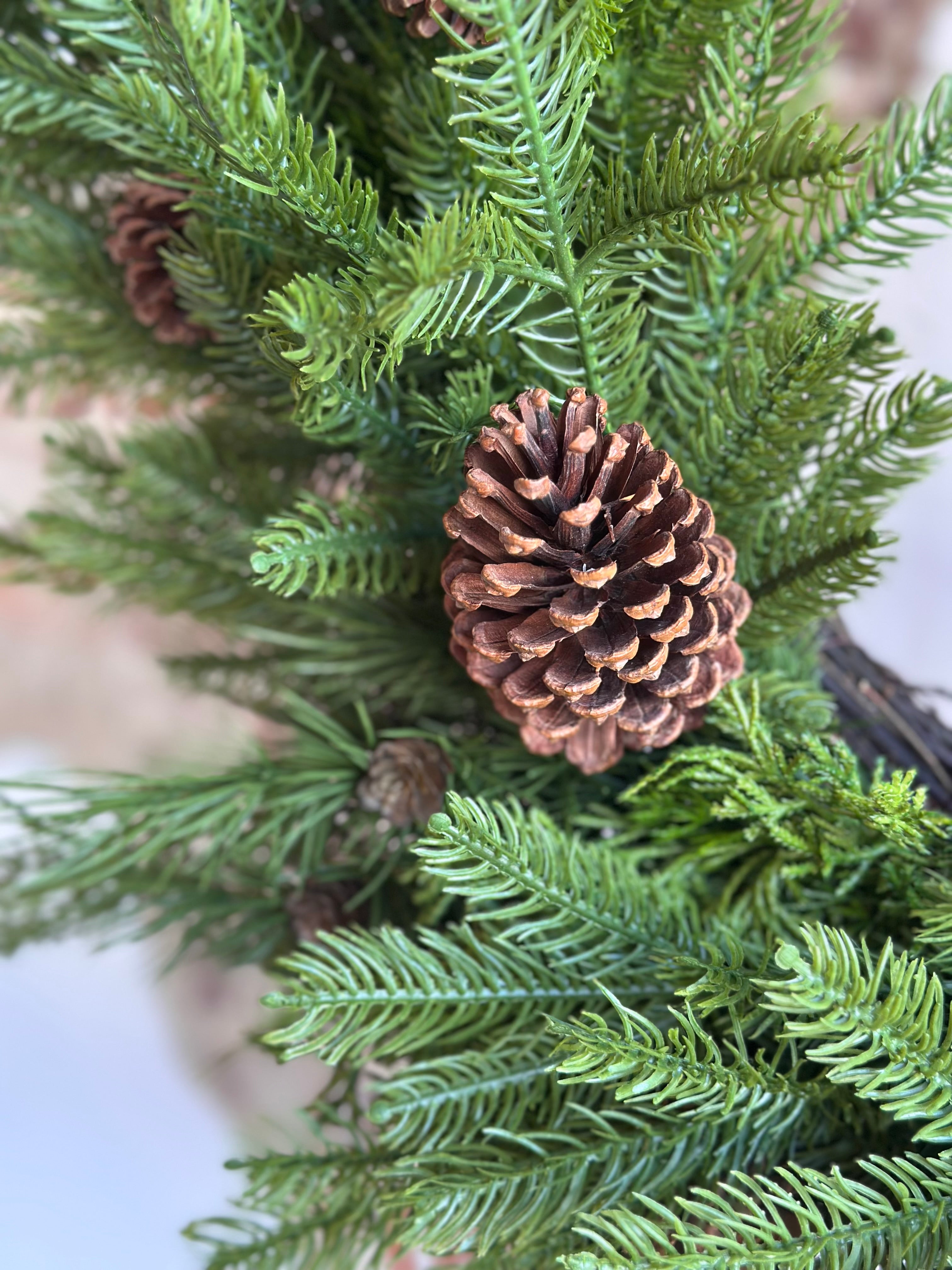 Natural Touch Mix Evergreen Wreath