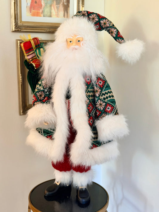 29" Red and Green Santa