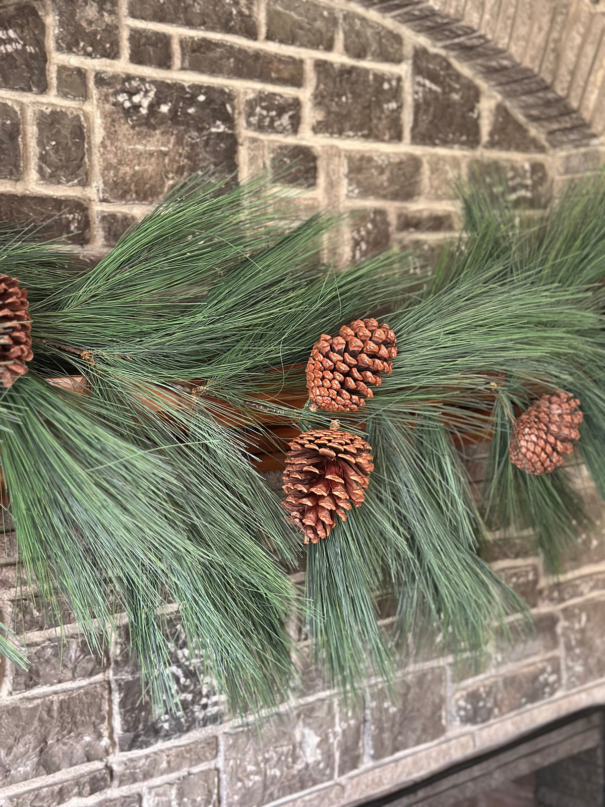 72" HORSETAIL PINE W/CONE GARLAND