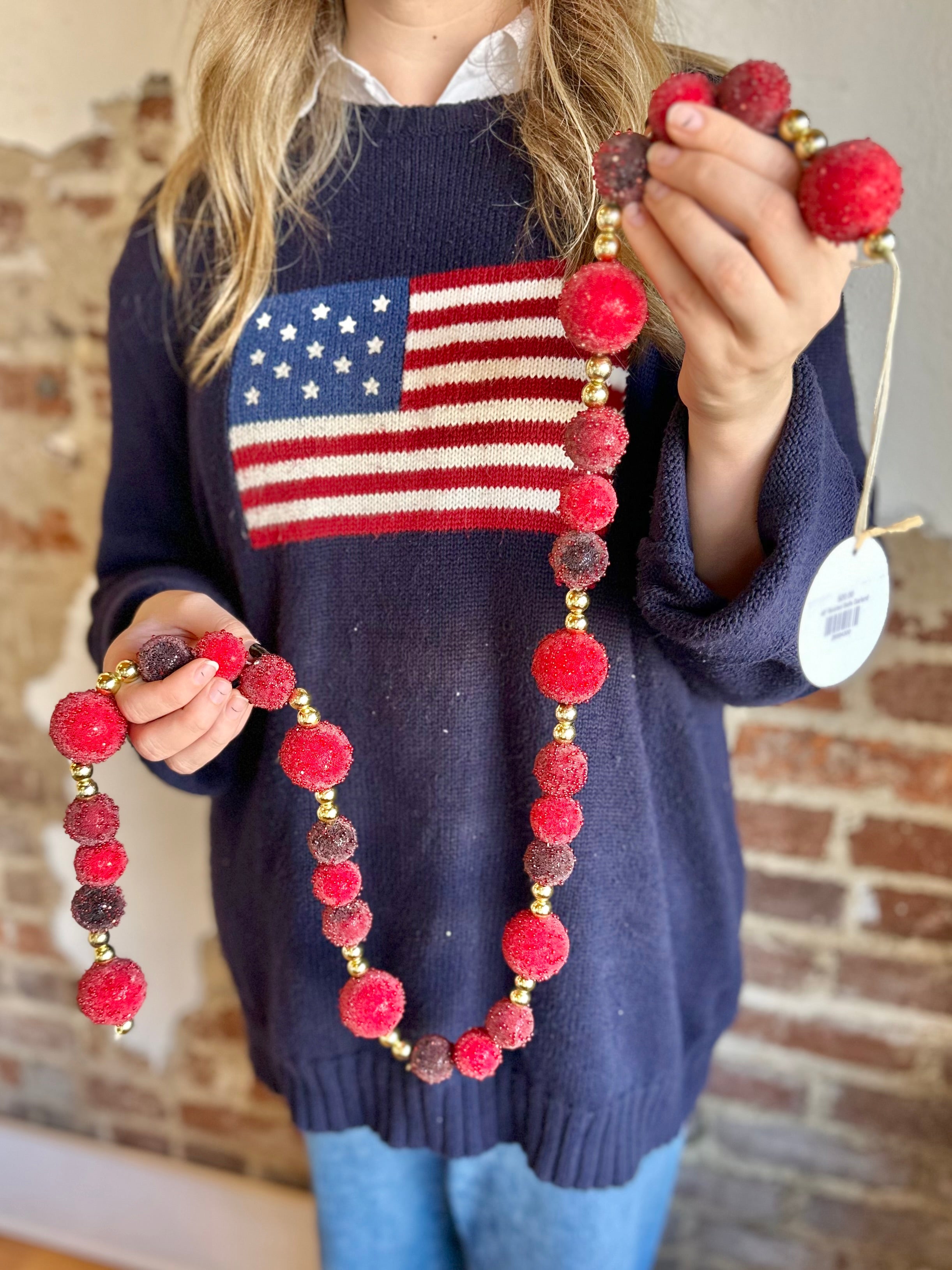 48” Beaded Balls Garland