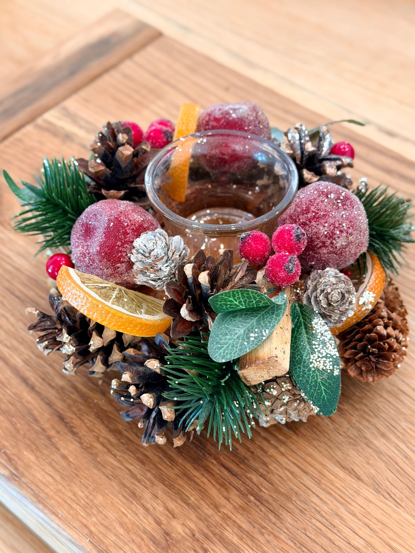 7.5" SOUTHERN FRUIT BERRY CANDLE HOLDER