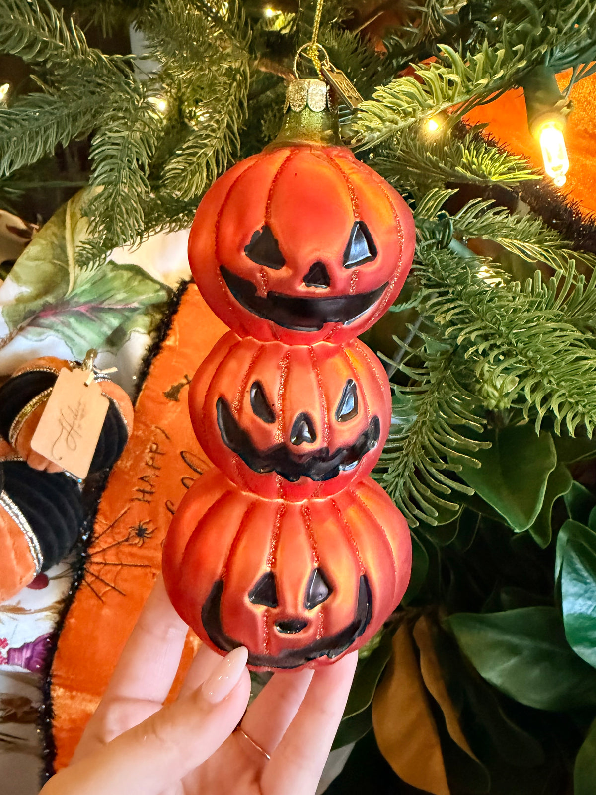 6.5" Friendly Fright Stacked Ornament
