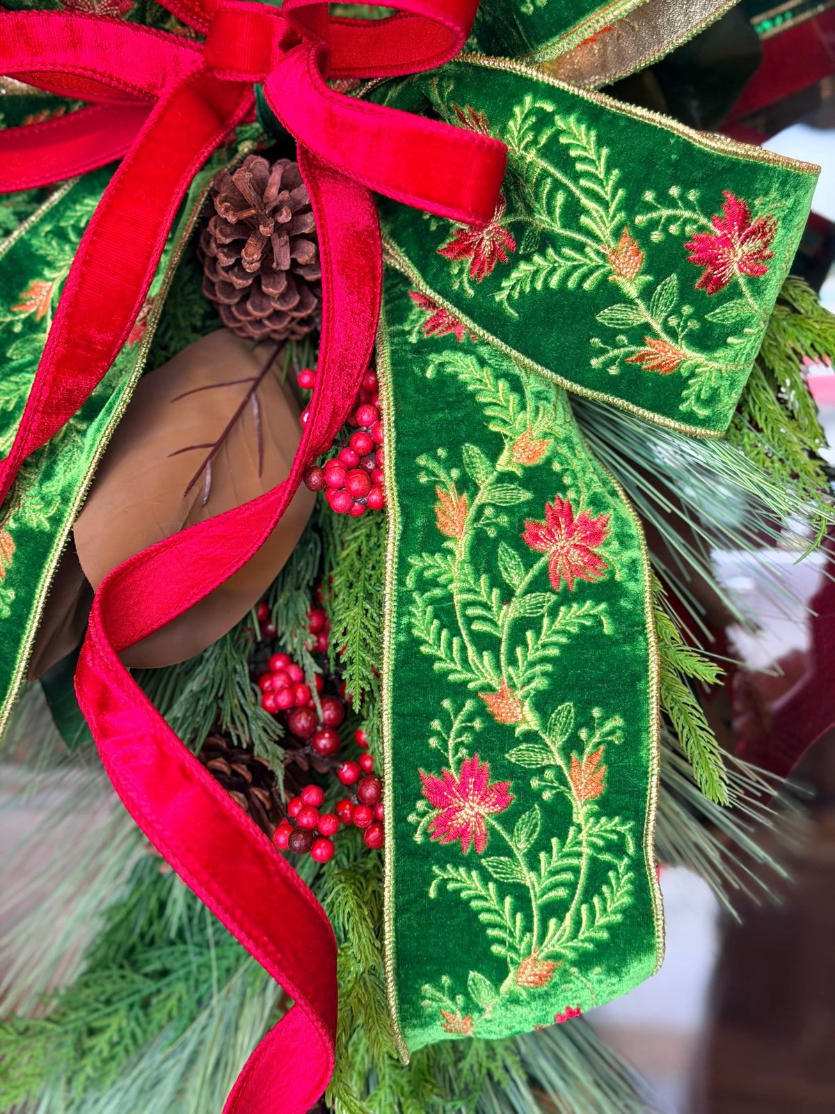 Woodland Christmas Bow