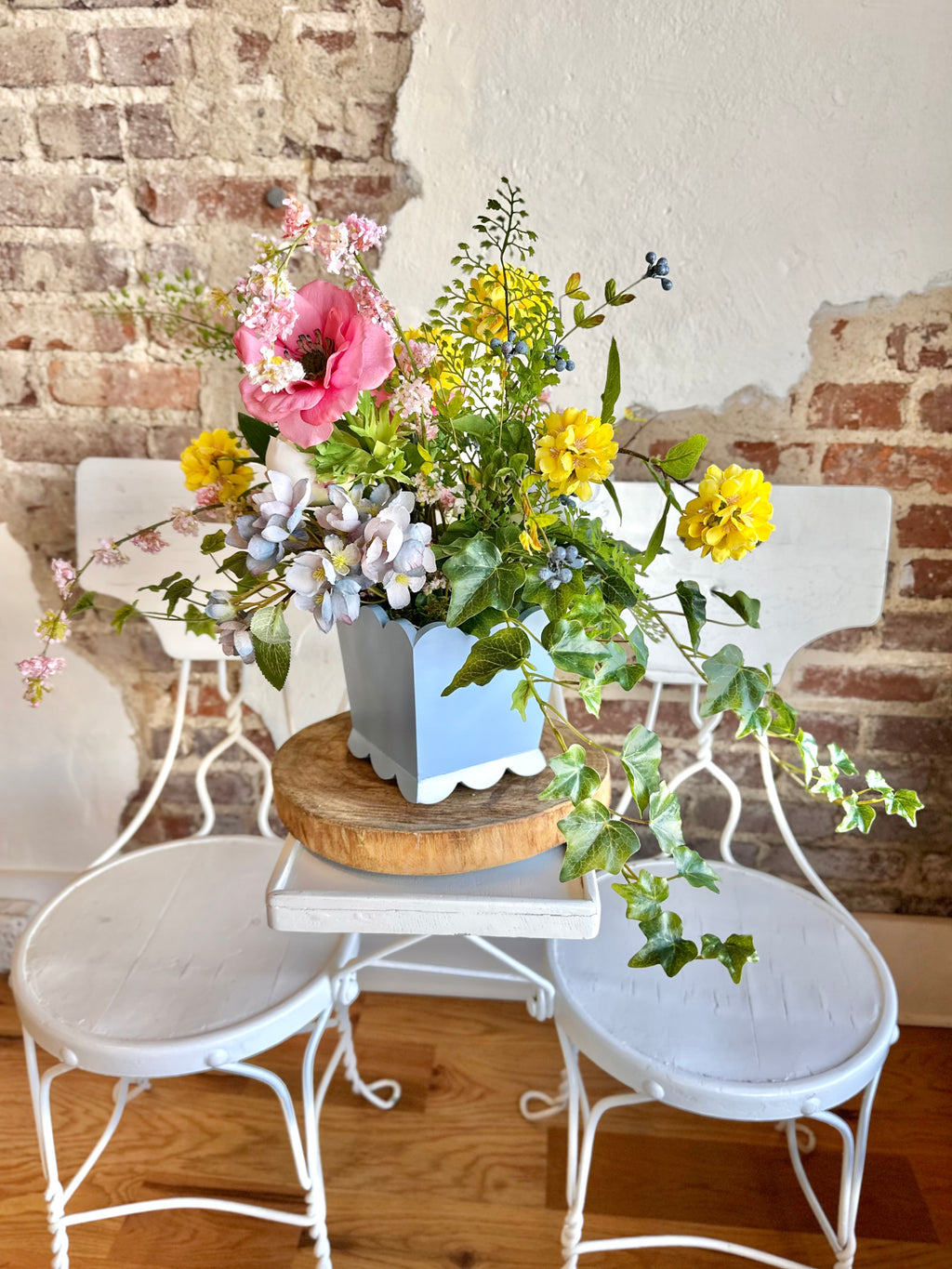 Peony & Kerria Arrangement