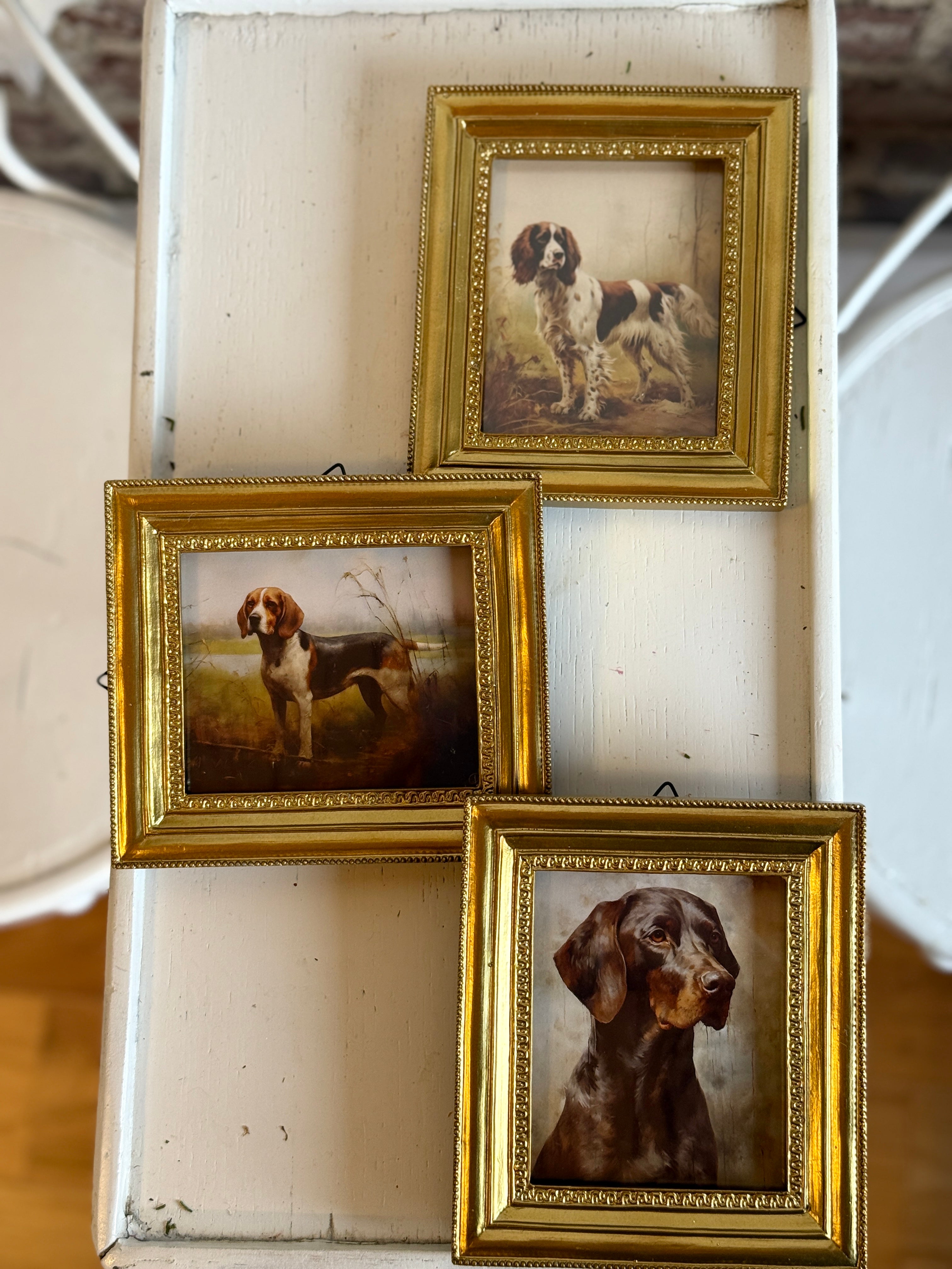 6" Vintage Bird Dog Framed Print