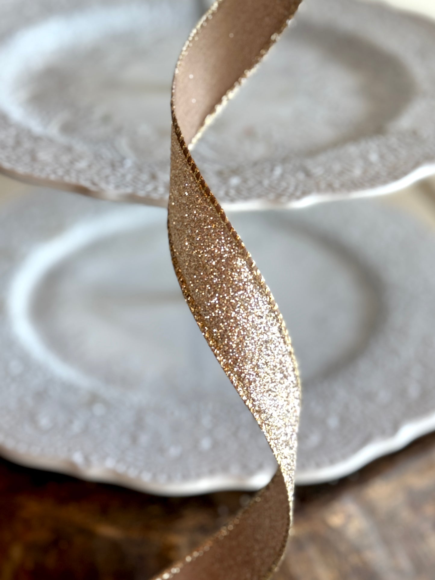 1" SHIMMER GLITTER RIBBON