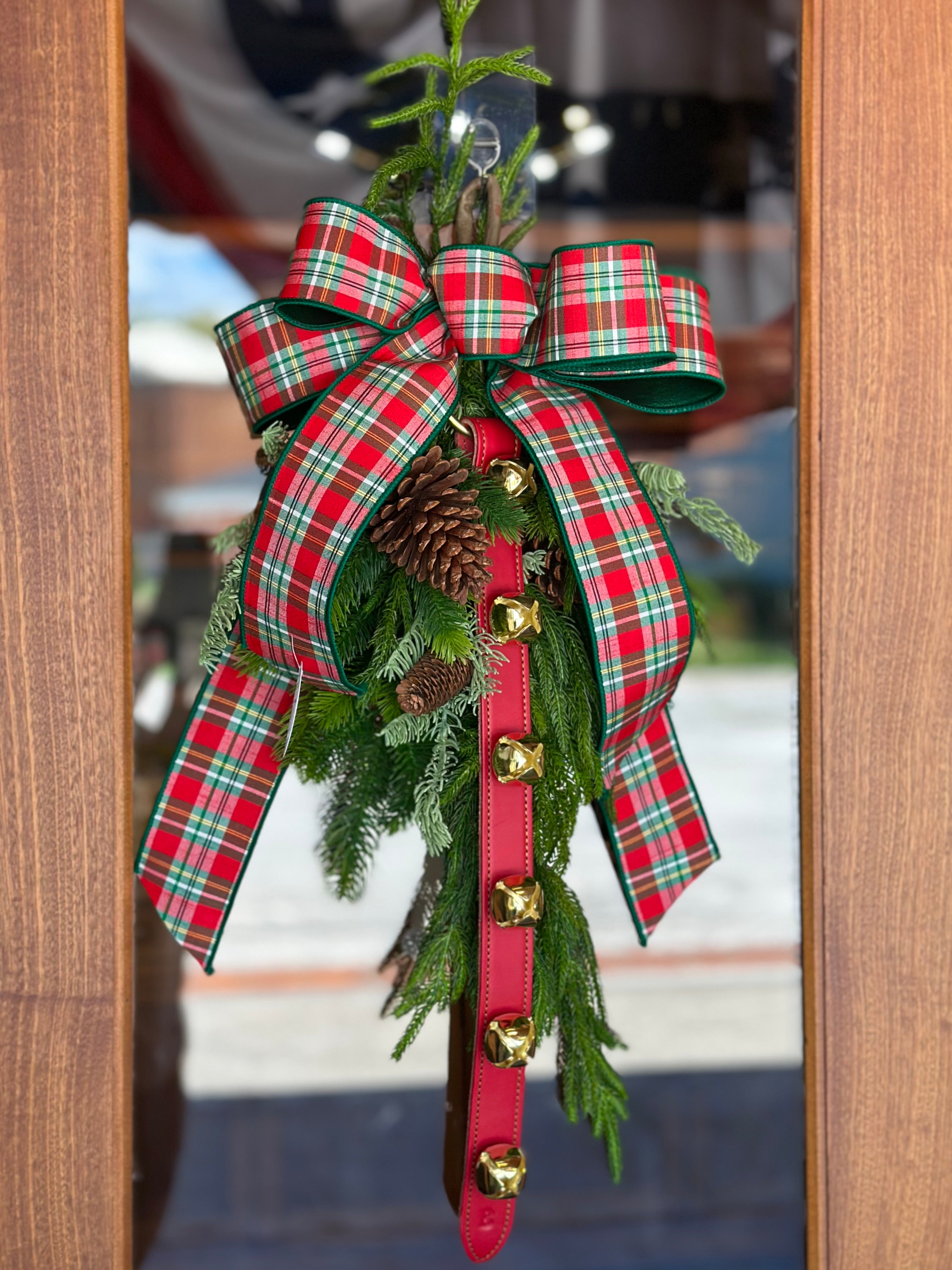 Red Plaid Drop with Belsnickel Strap