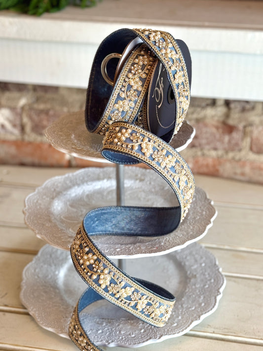 1.5" CECILIA PEARL RIBBON