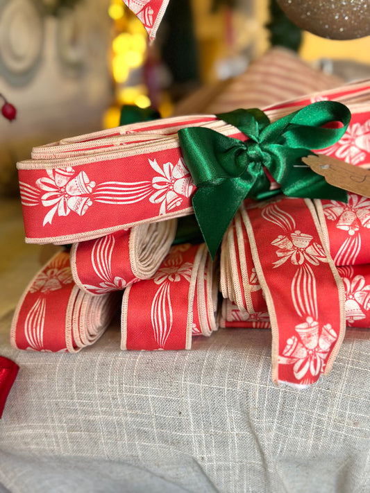Vintage Red Bells & Bows