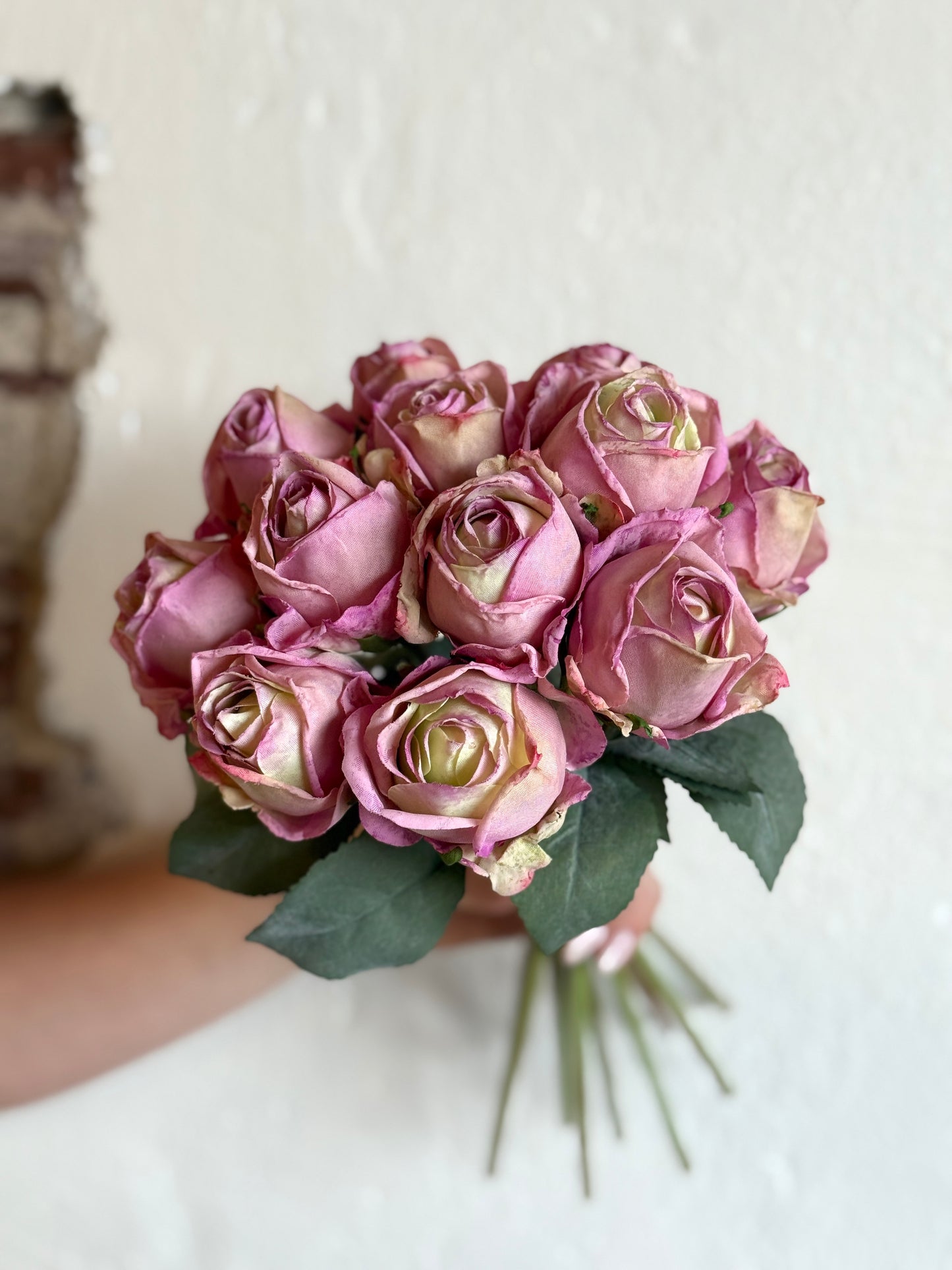 10" "FREEZE-DRY" ROSE BUNCH (COLOR OPTIONS)