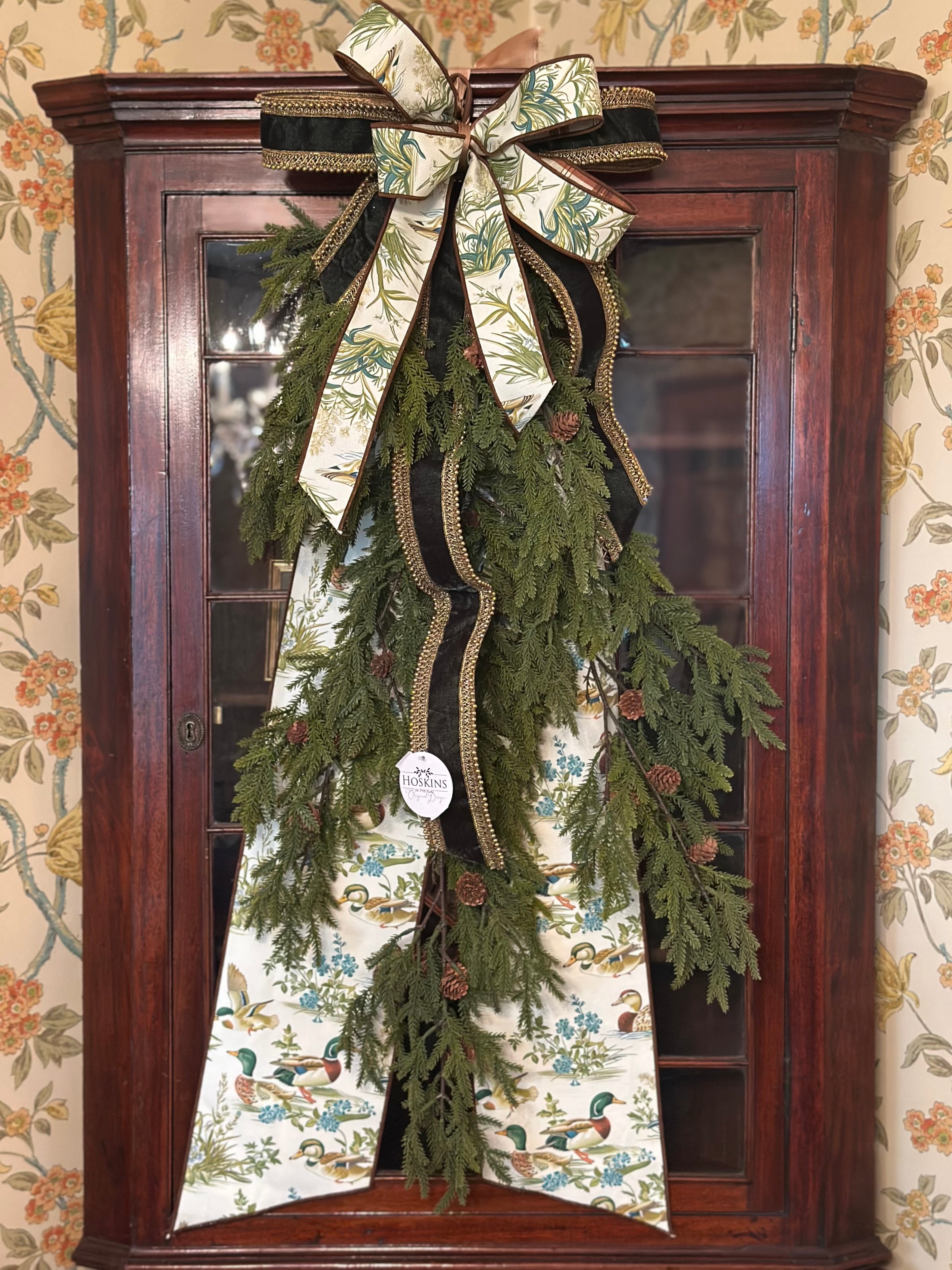 Mallard Green & Gold Spruce Swag