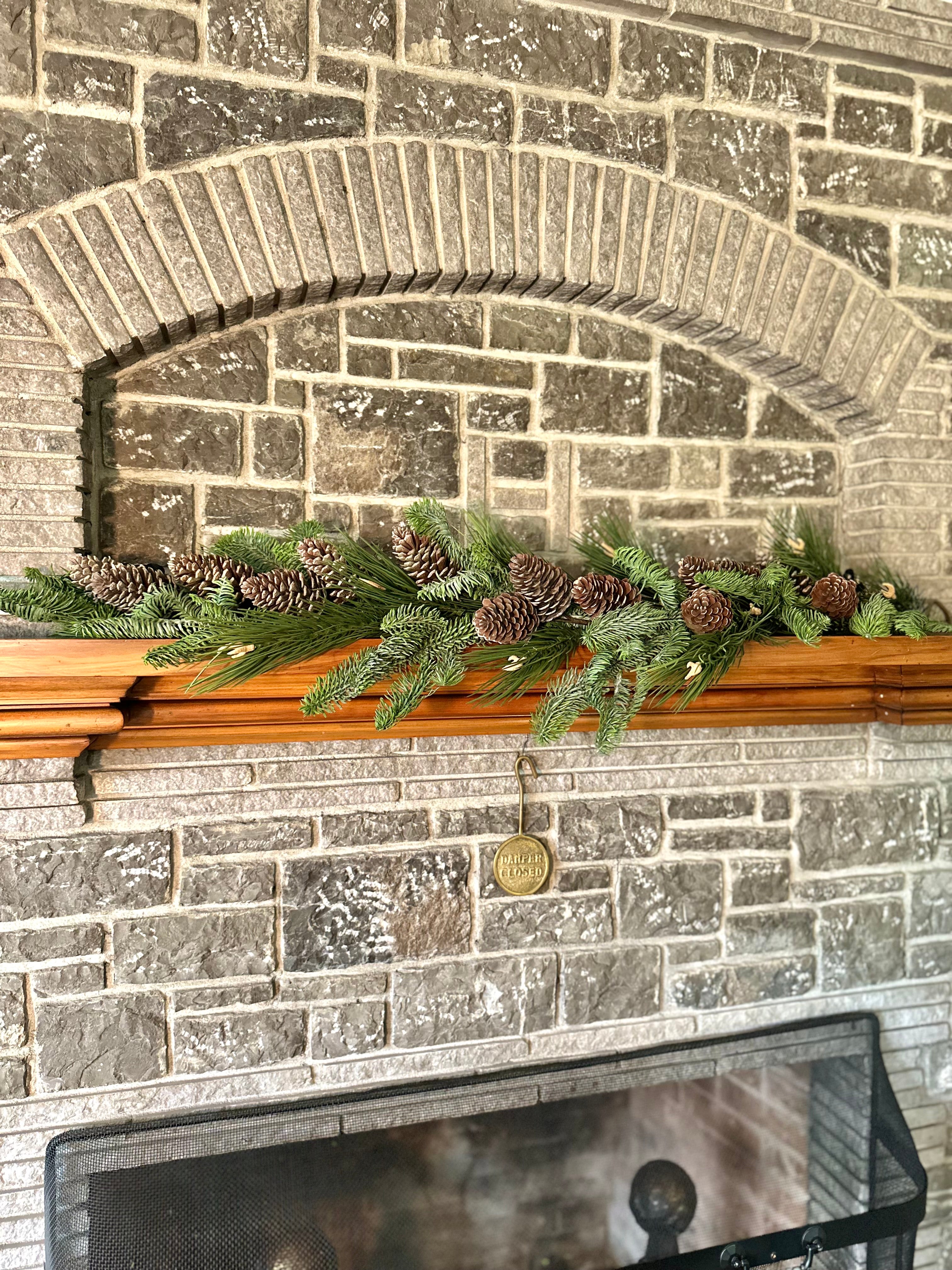 48" UV NORTHERN ROCKIES PINECONE GARLAND