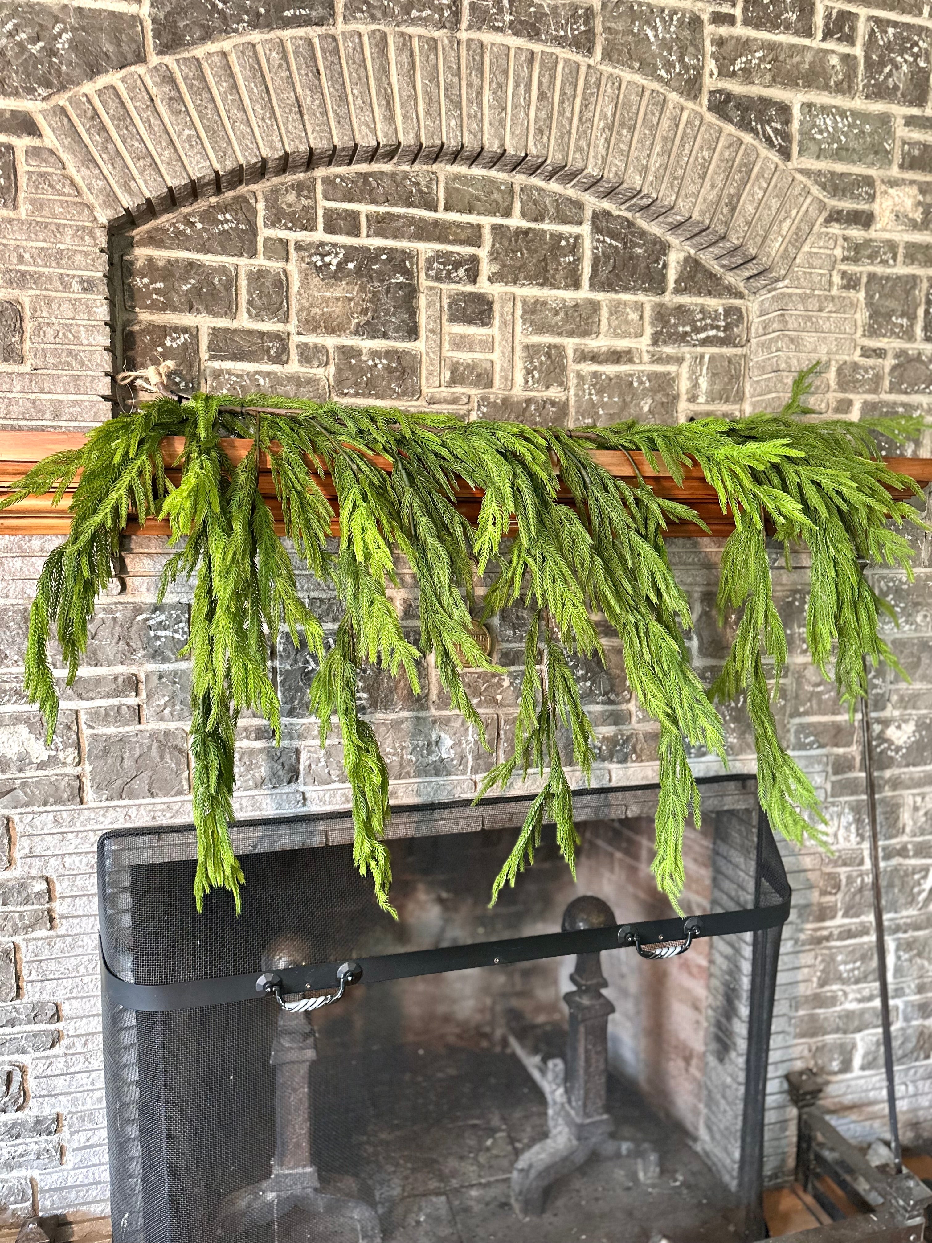40” NATURAL TOUCH NORFOLK PINE DRIPPING GARLAND