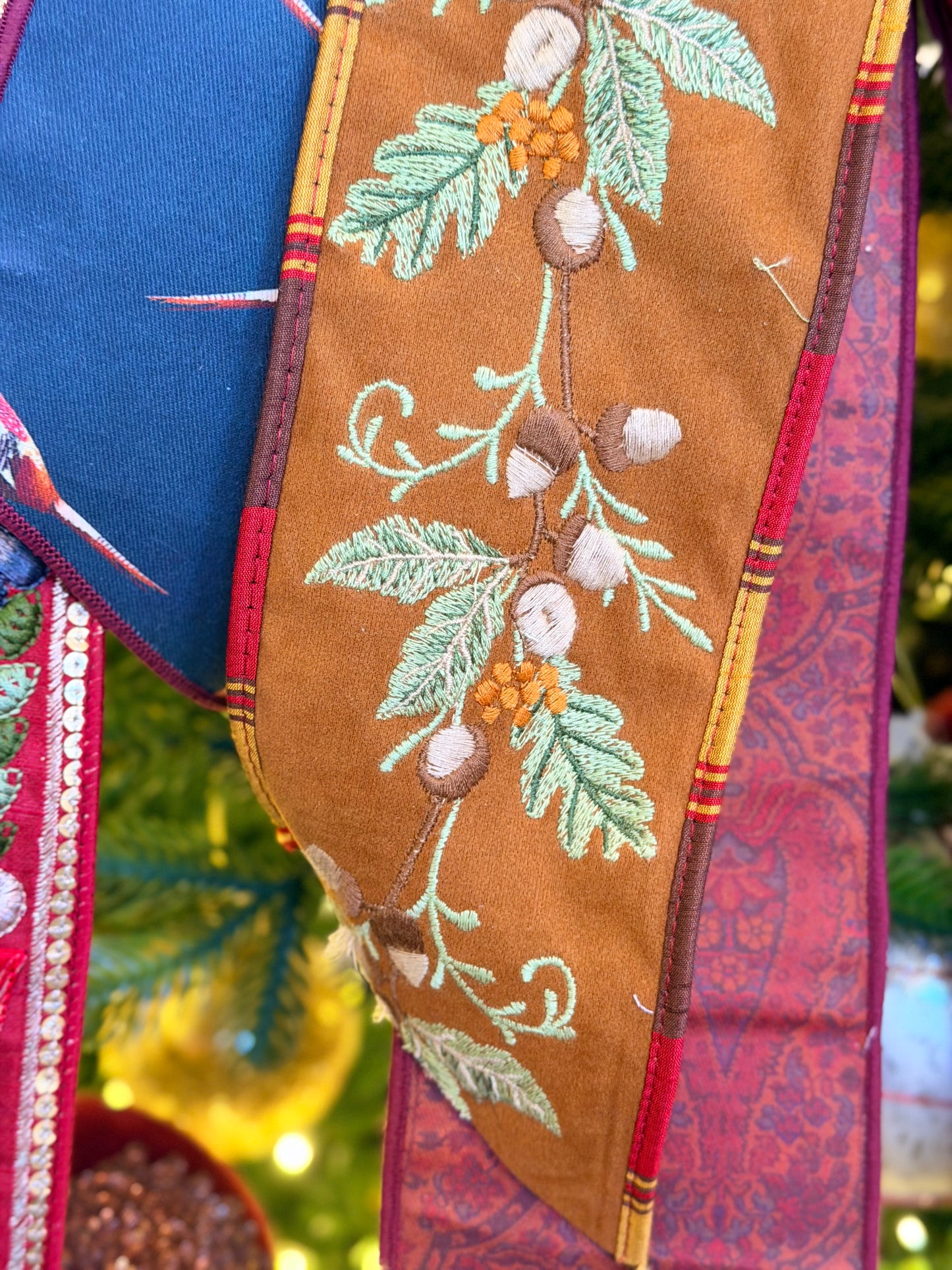 Pheasants & Pinecones Bow