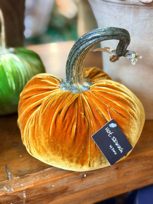 6" Velvet Pumpkin (Silk Options)
