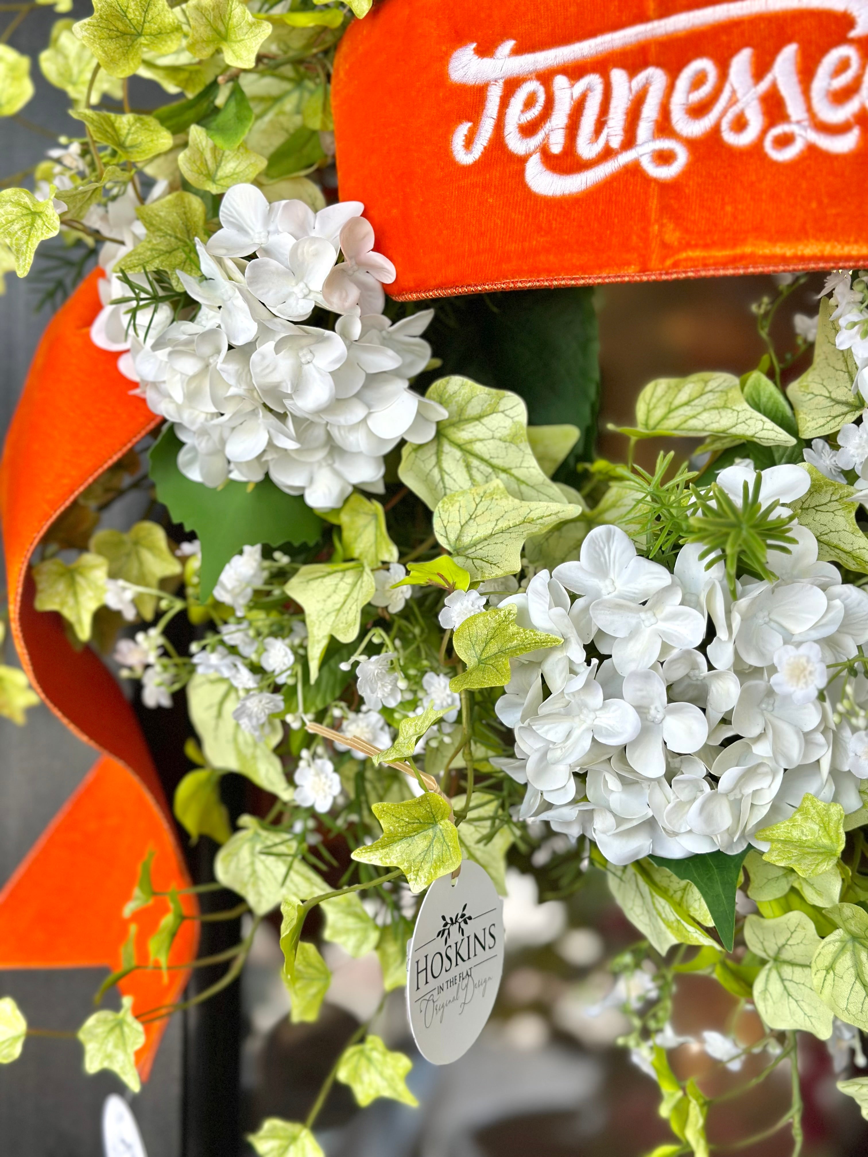 Tennessee Sash and Hydrangea Wreath