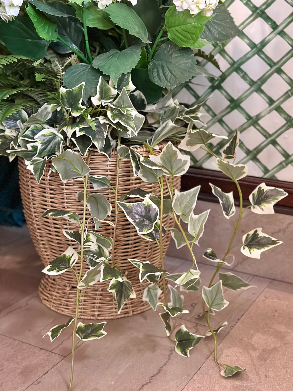 UV White Hydrangea Arrangement