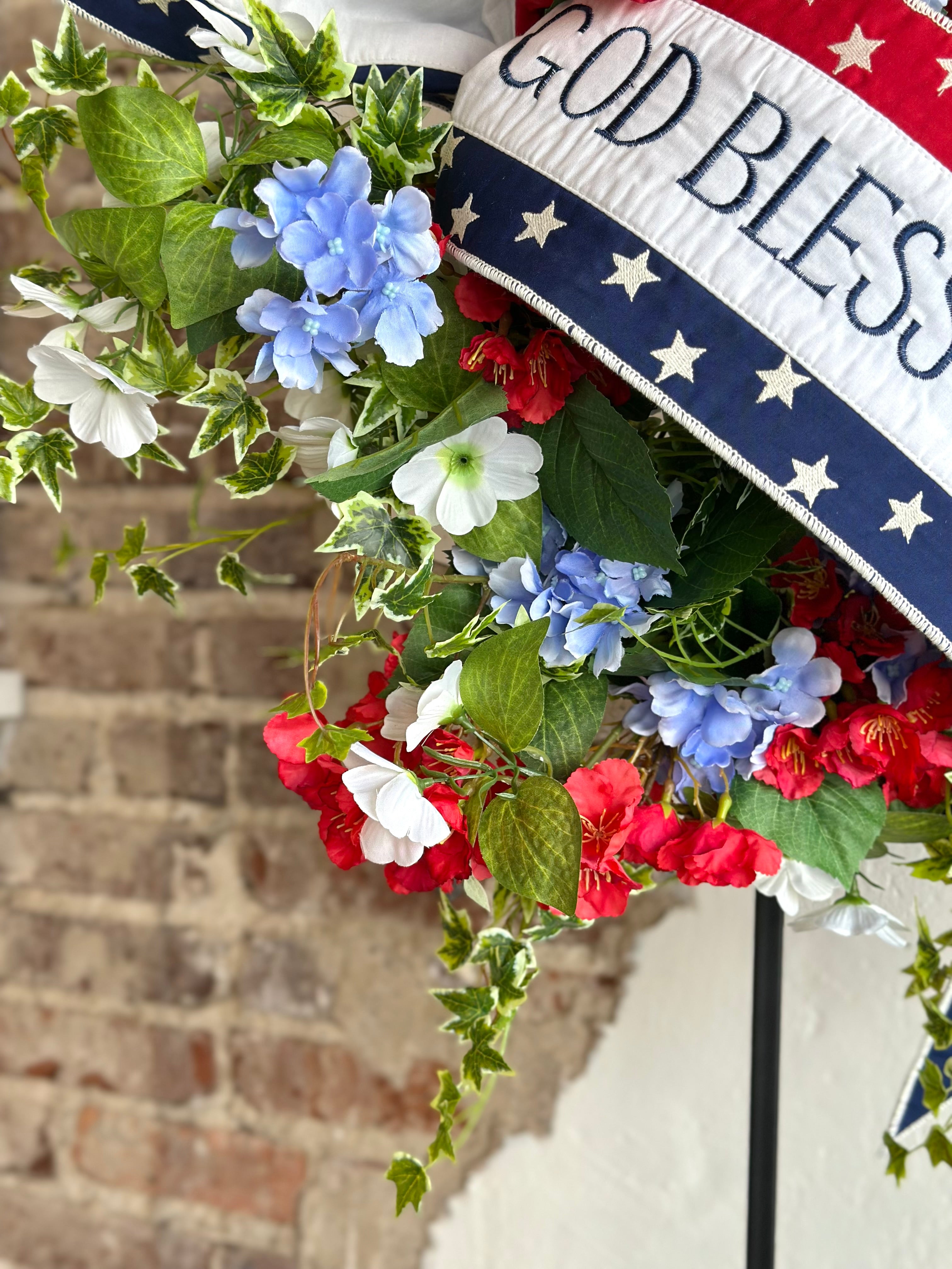 God Bless America Wreath