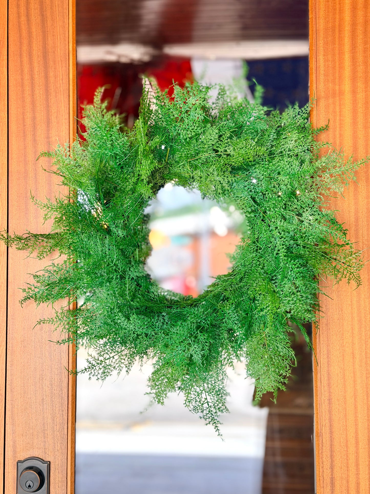 UV Proof Asparagus Fern Wreath