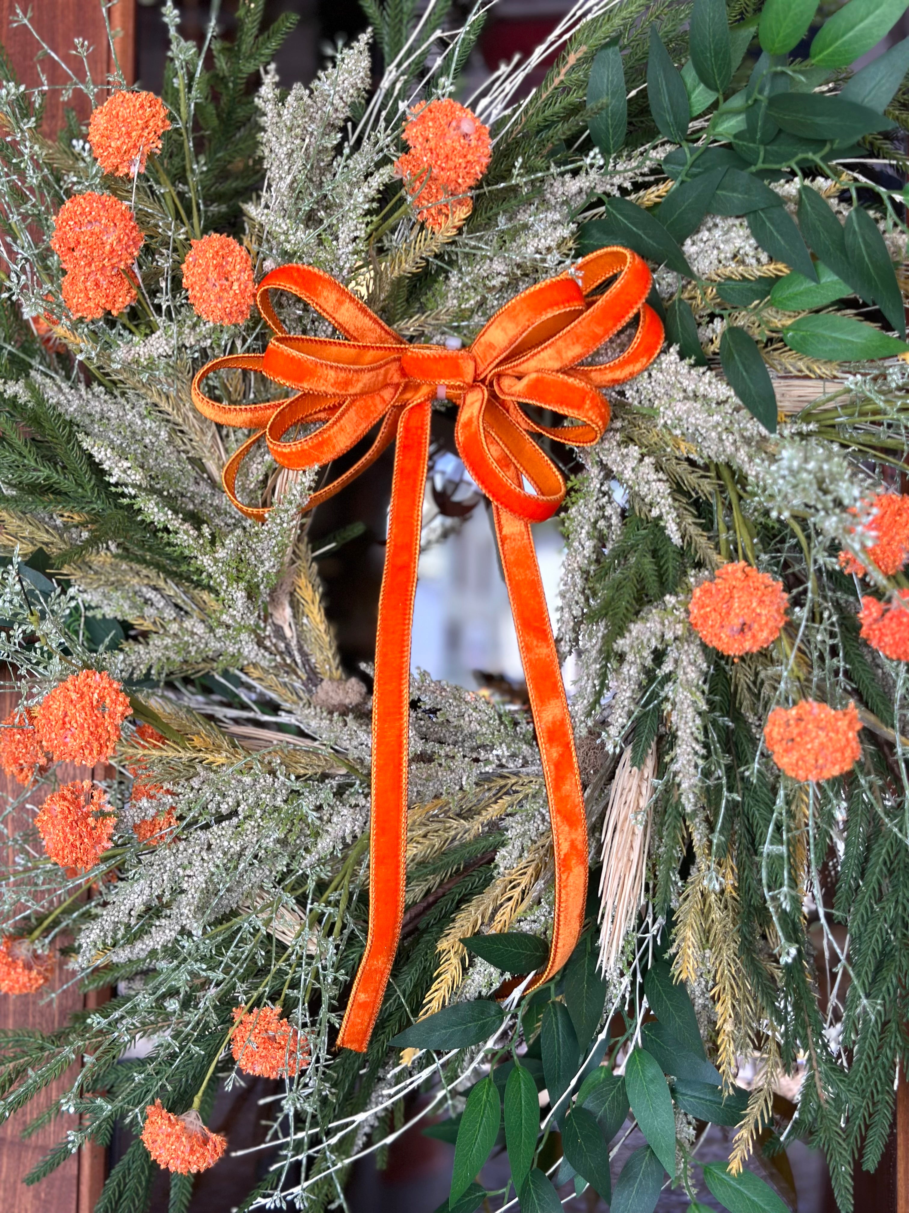 Orange Fall Wreath