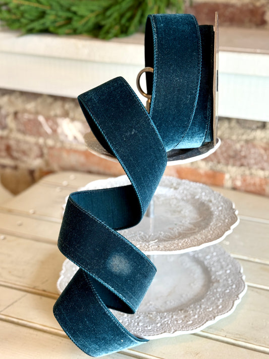 2.5" VELVET- DARK TEAL