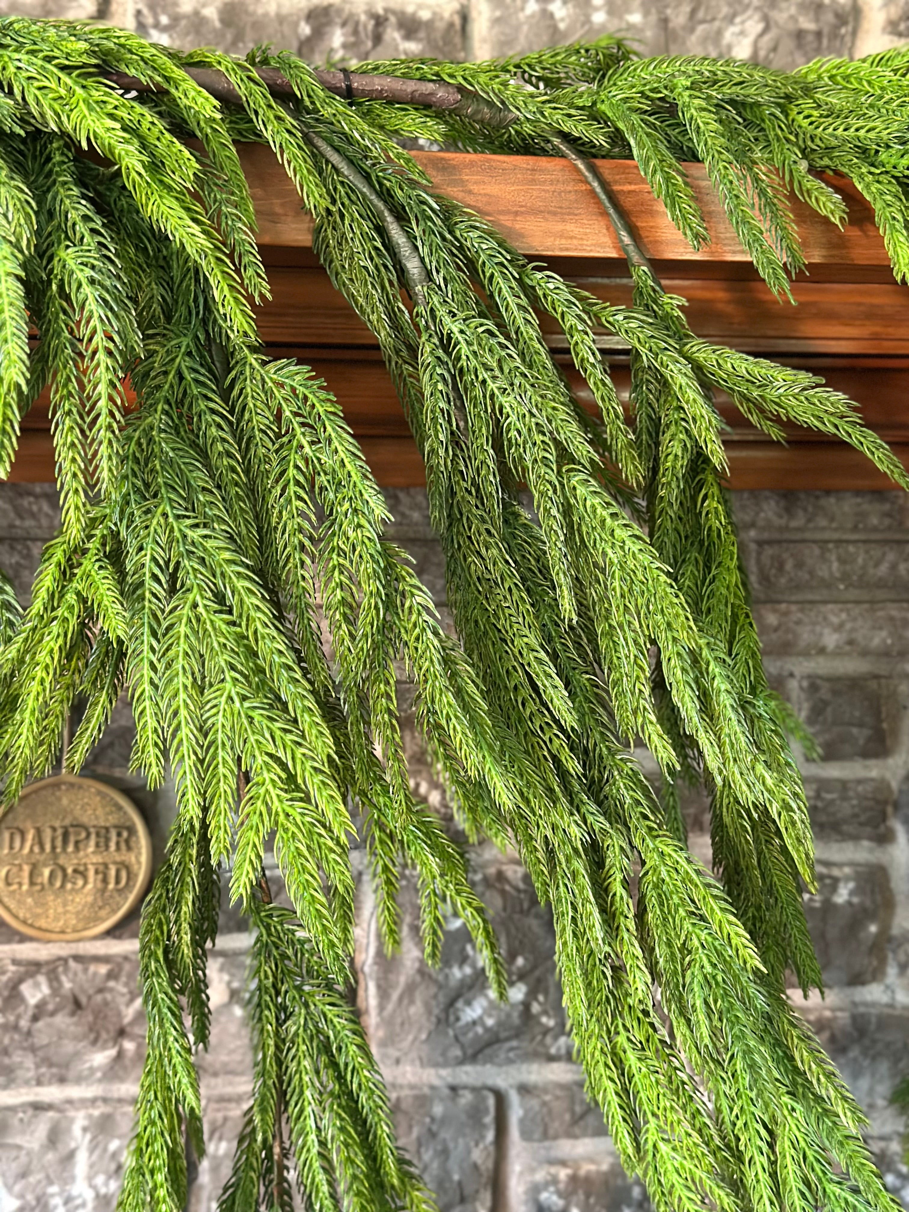 40” NATURAL TOUCH NORFOLK PINE DRIPPING GARLAND