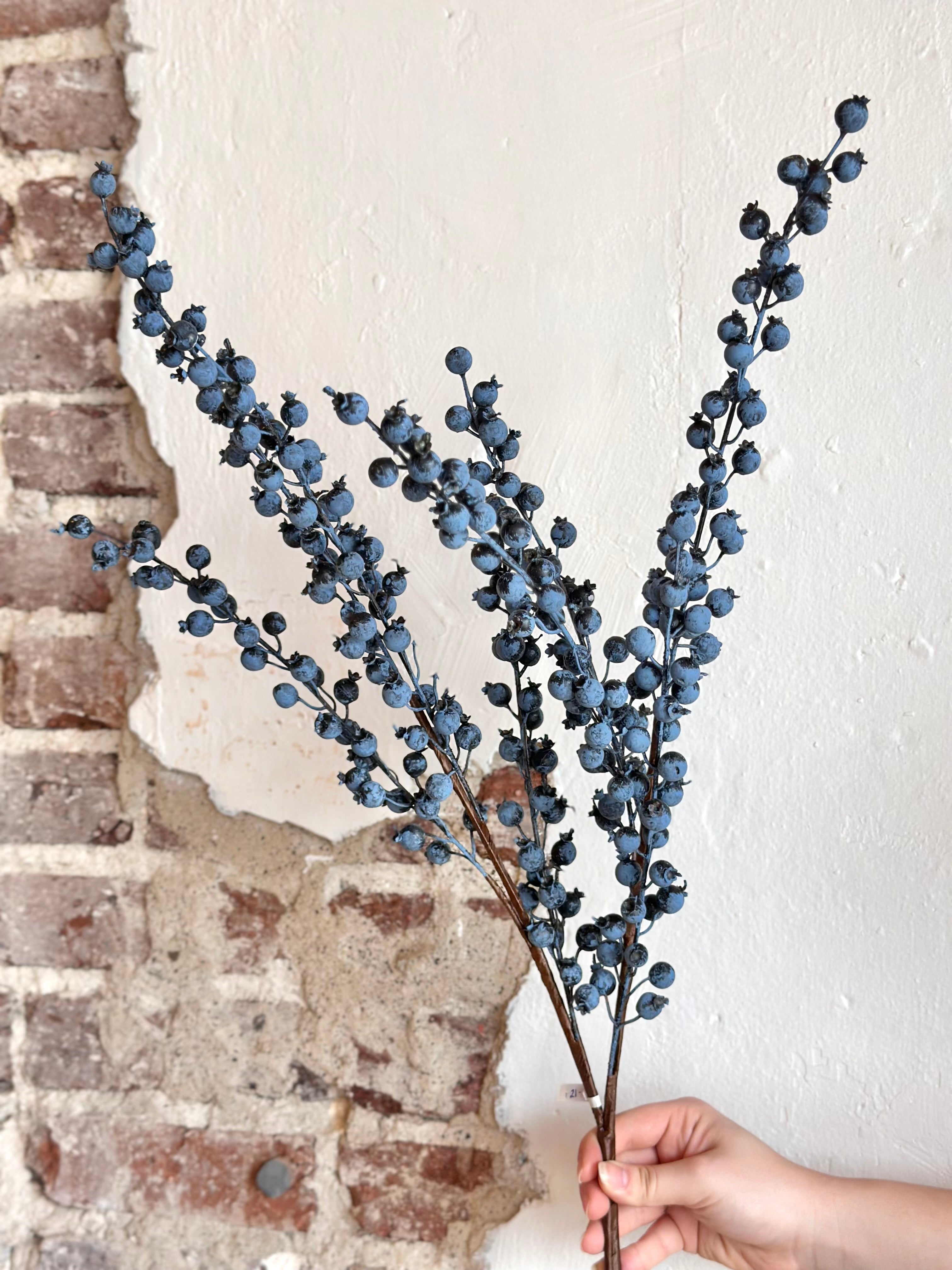 34” Berry Bush Blue - Outdoor