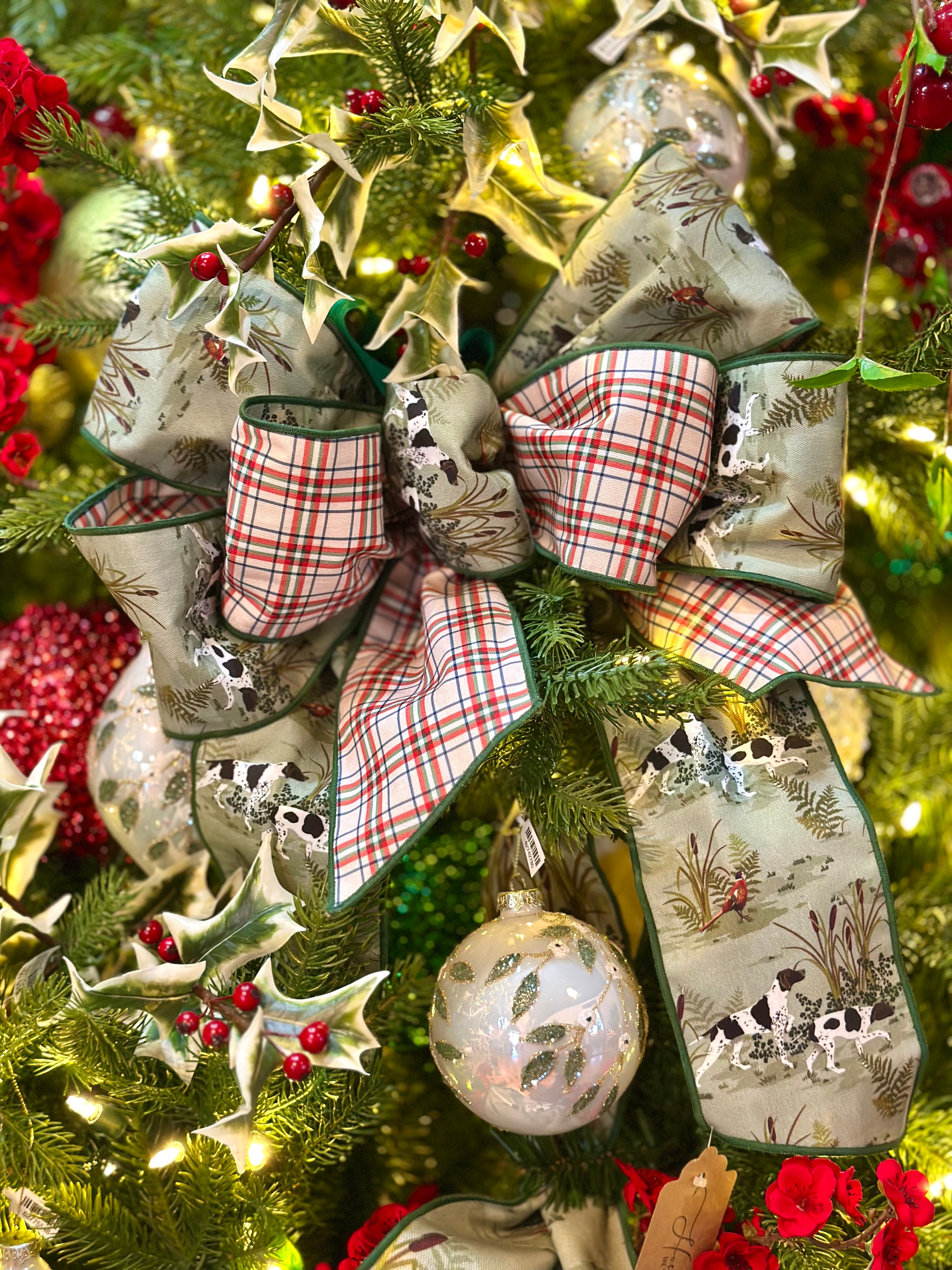 On the Hunt with Plaid Back Ribbon