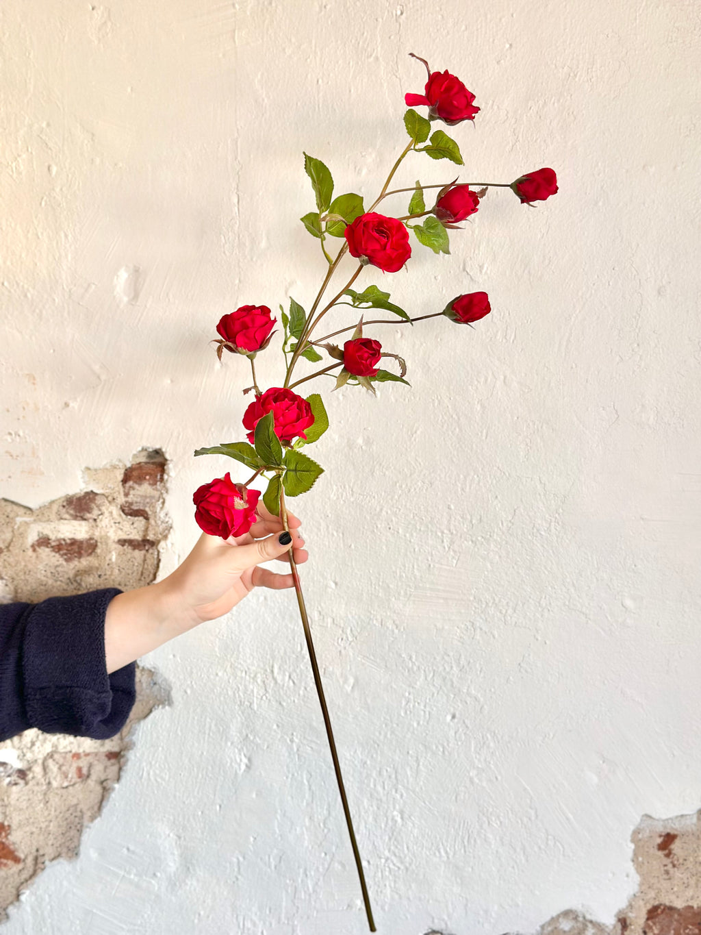 37" Just Cut Garden Rose Branch