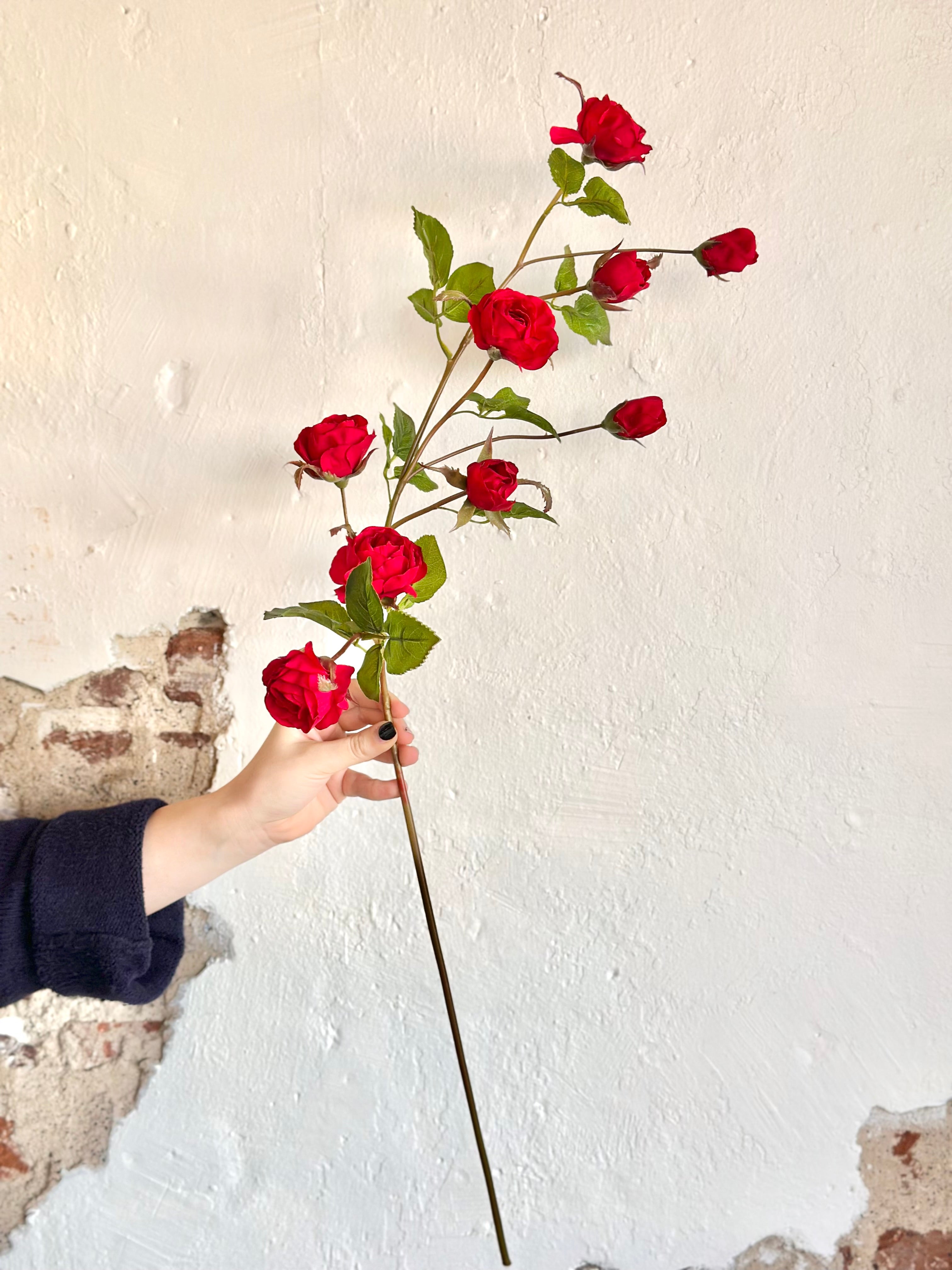 37" Just Cut Garden Rose Branch
