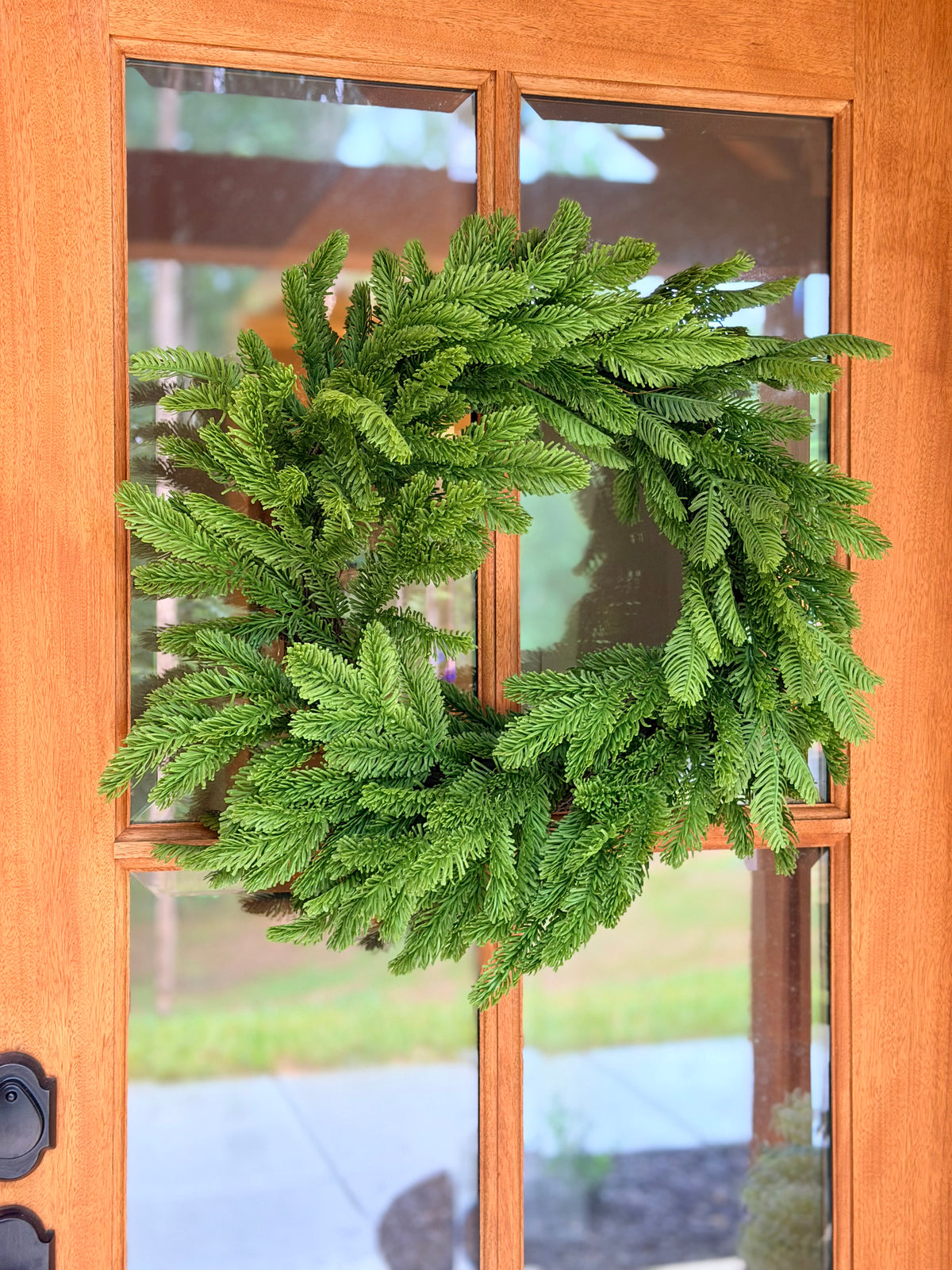 24" REAL TOUCH NOBLE FIR WREATH