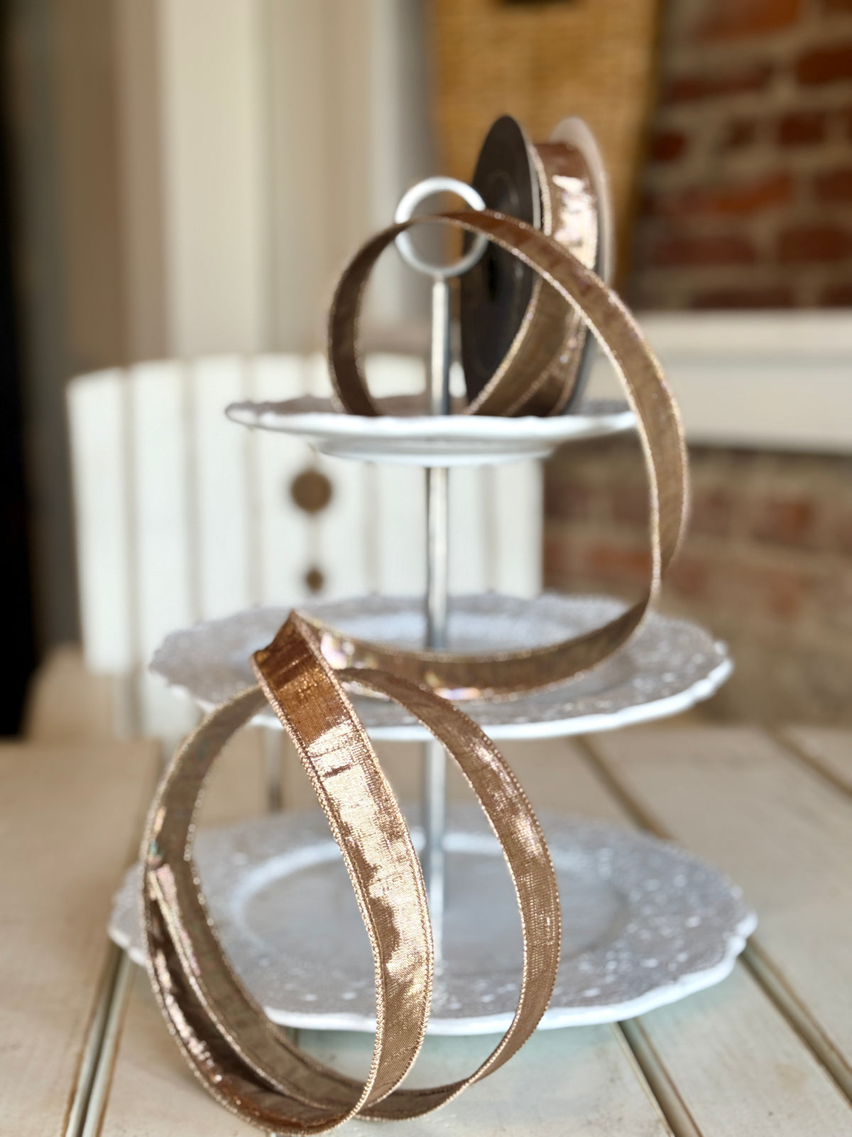 1” Metallic Dupion, Cappuccino, SOLD BY THE YARD