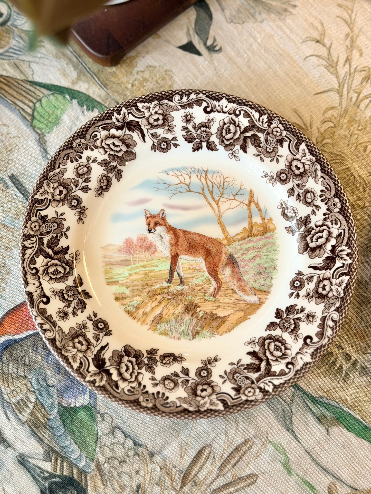 Spode Woodland Salad Plate 8 Inch (Red Fox)
